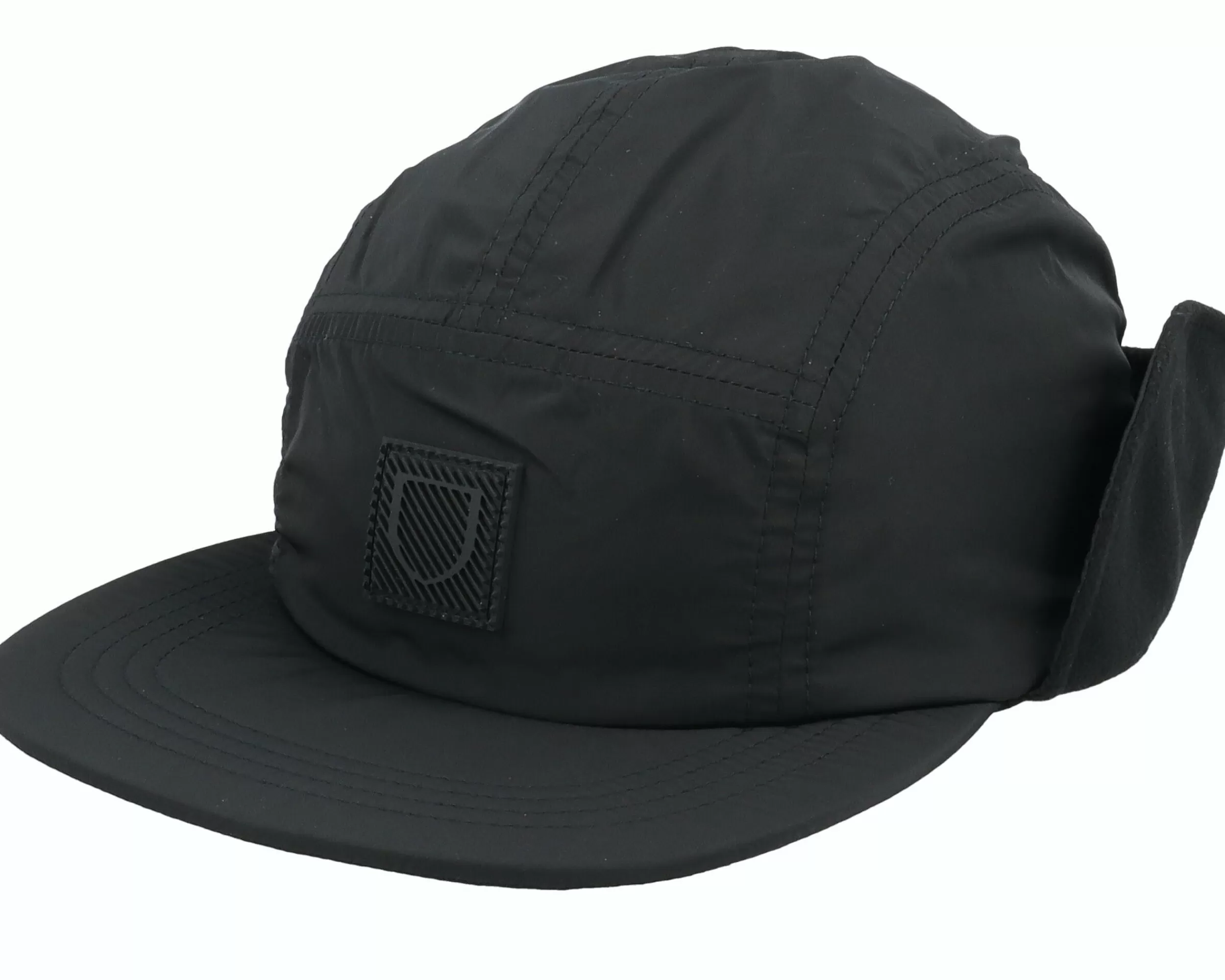 Brixton Beta Square X Black 5-Panel Ear Flap - -Unisex 5-Panel