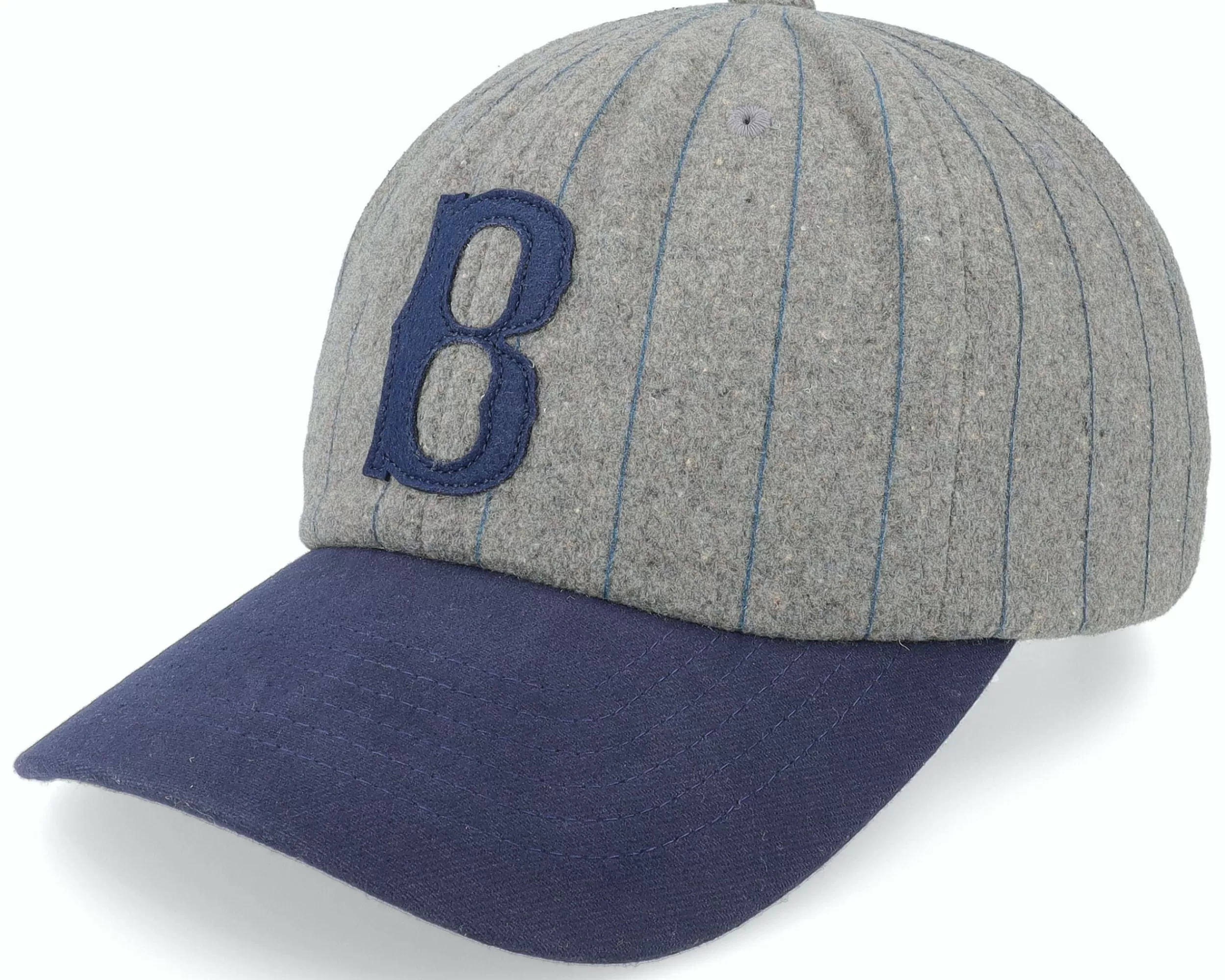 Brixton Big B Mp Cap Dark Heather Grey/Washed Navy Dad Cap - -Unisex Dad Cap