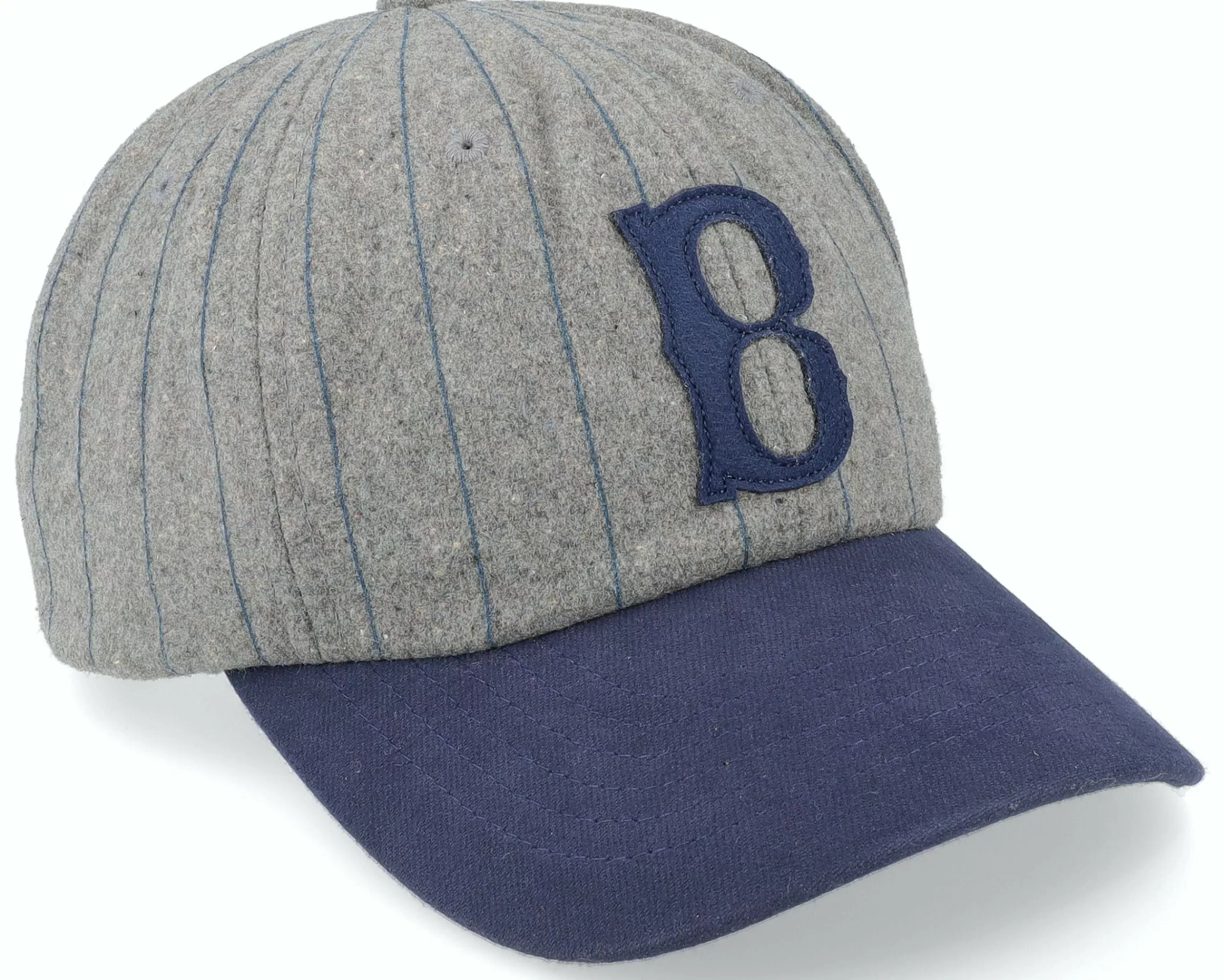 Brixton Big B Mp Cap Dark Heather Grey/Washed Navy Dad Cap - -Unisex Dad Cap