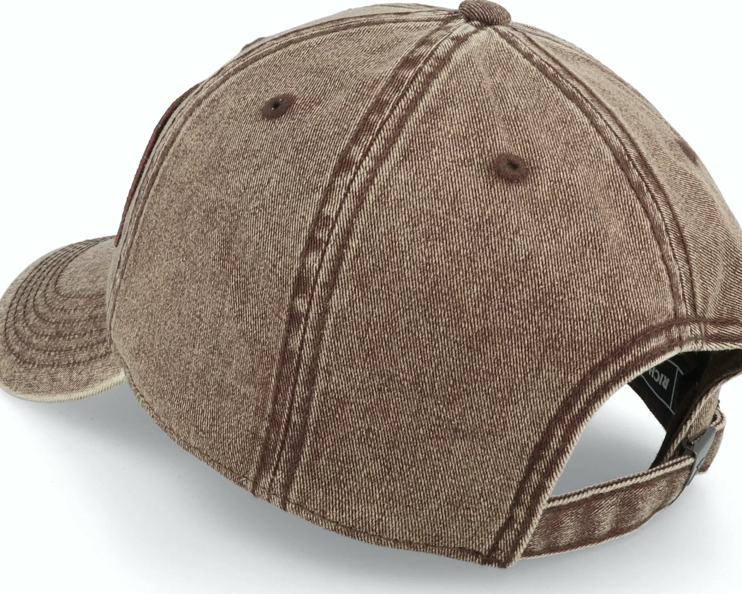 Skillfish Big Trout Patch 382 Snow Washed Brown Dad Cap - -Unisex Dad Cap