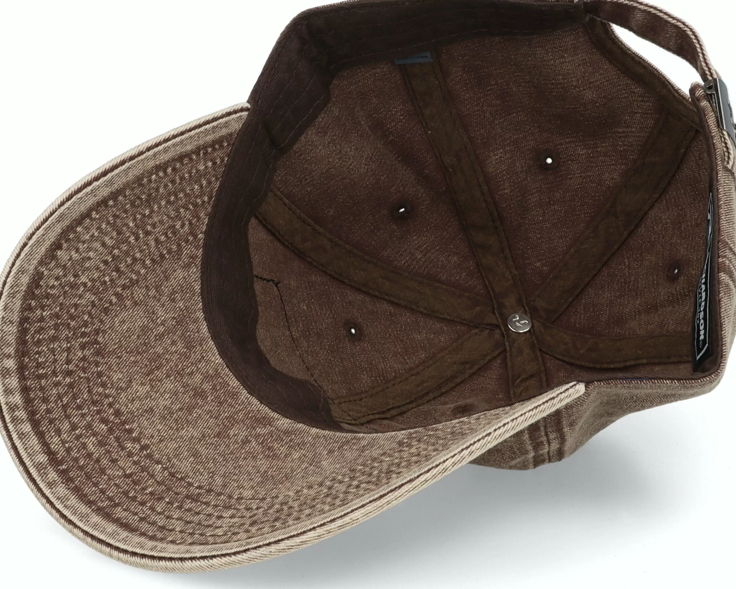 Skillfish Big Trout Patch 382 Snow Washed Brown Dad Cap - -Unisex Dad Cap