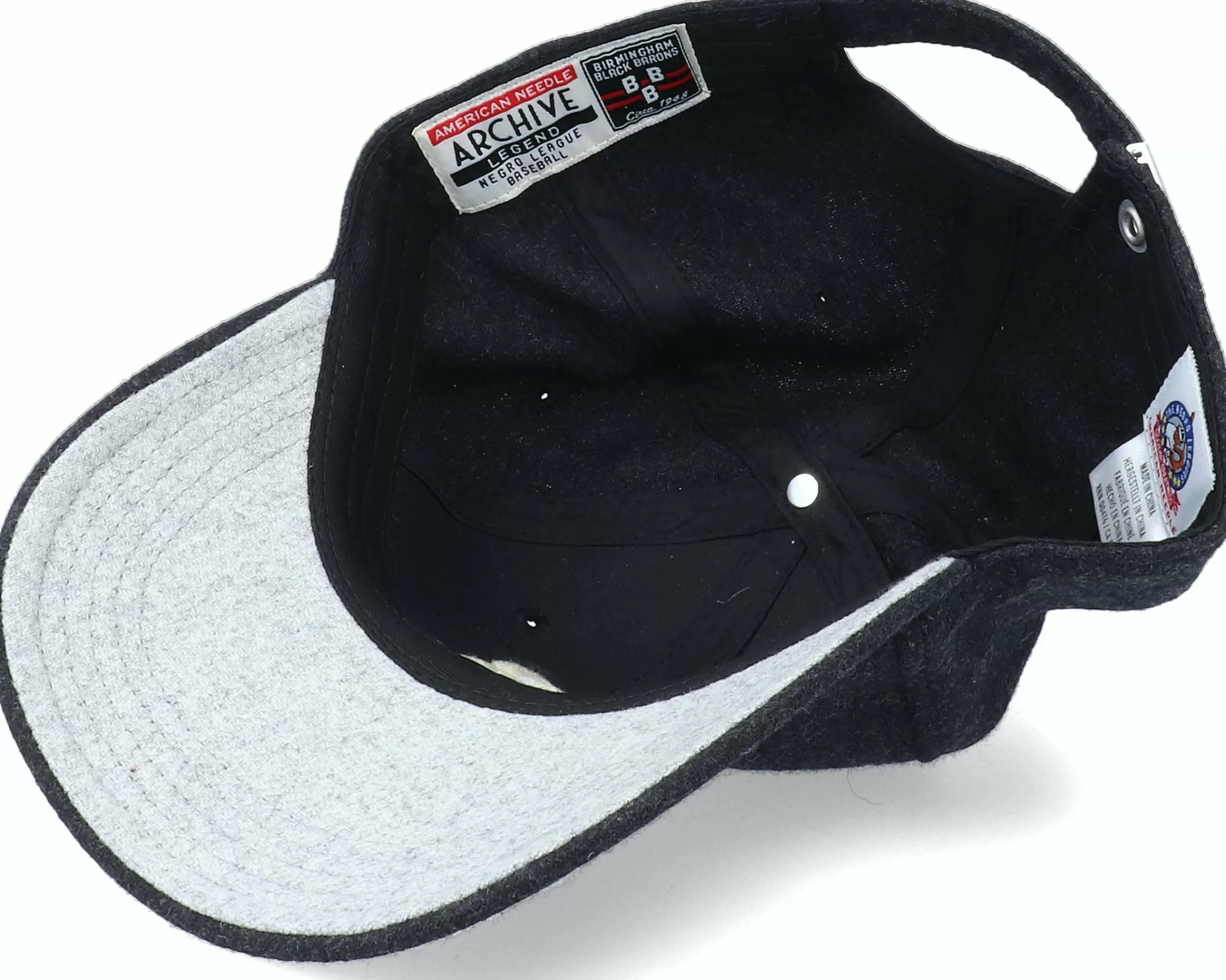 American Needle Birmingham Black Barons Archive Legend Black Dad Cap - -Unisex Dad Cap