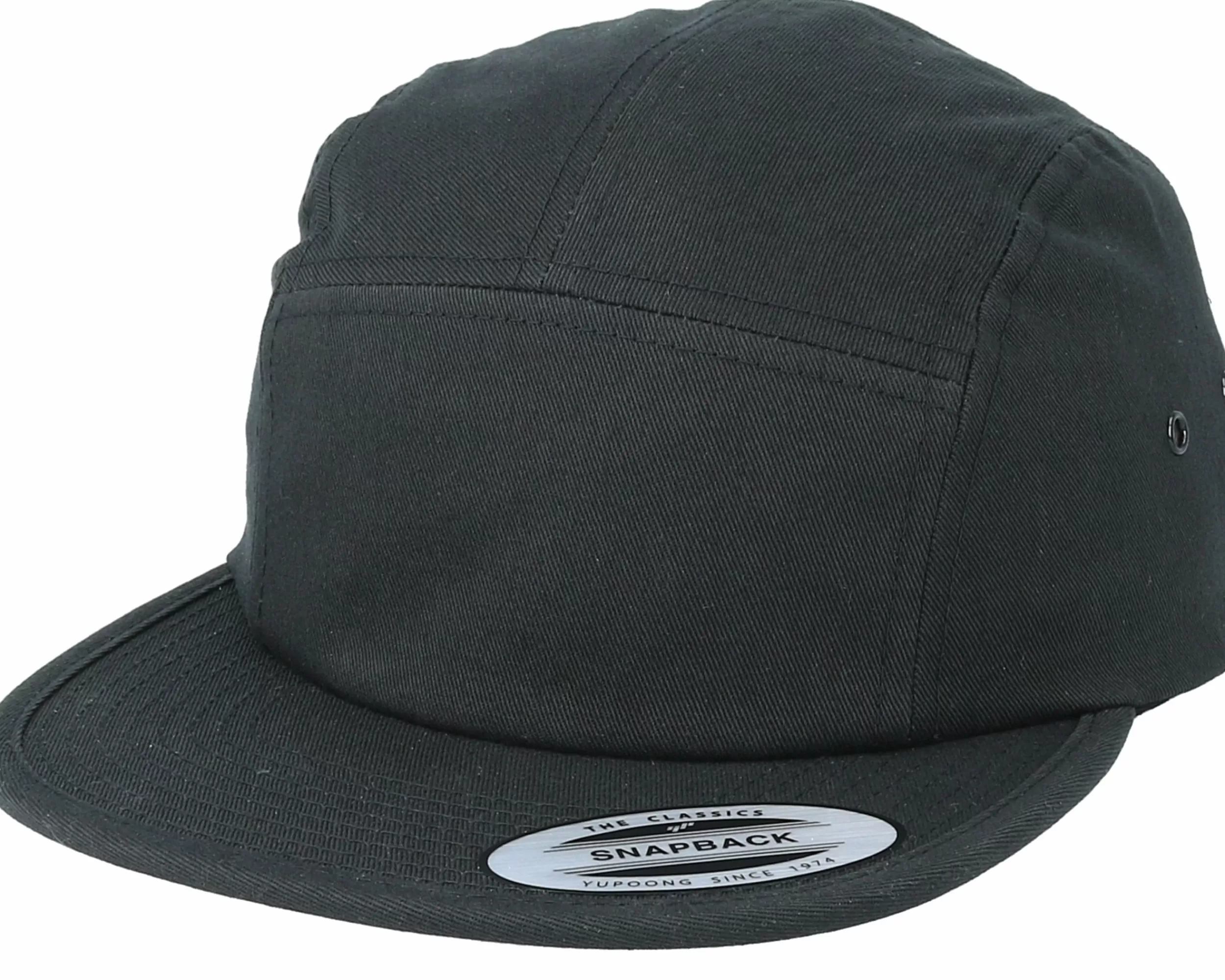 Yupoong Black 5-Panel - -Unisex 5-Panel