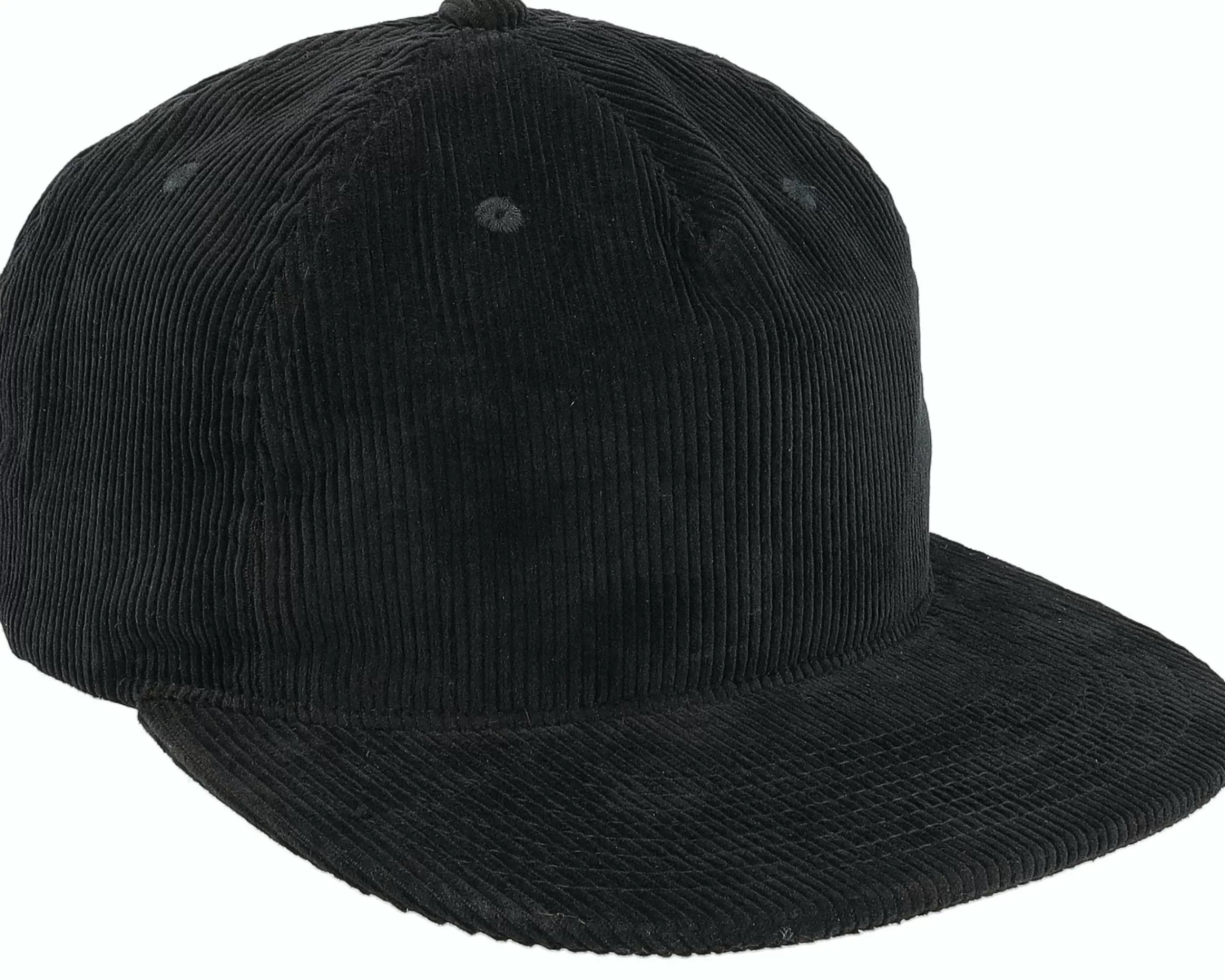 Equip Black Cord 5-Panel Halfmoon Snapback - -Unisex Snapback