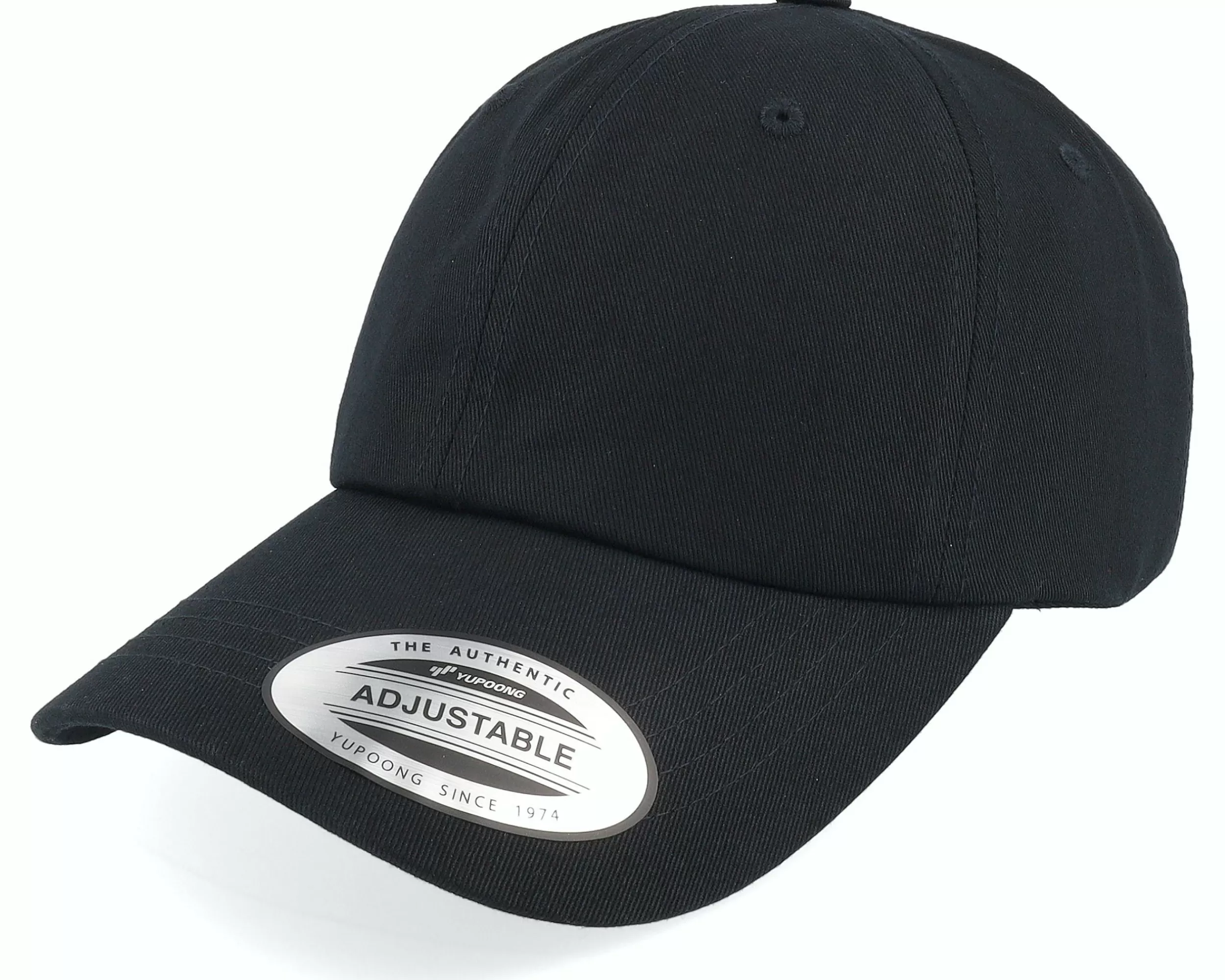 Yupoong Black Dad Cap - -Unisex Dad Cap