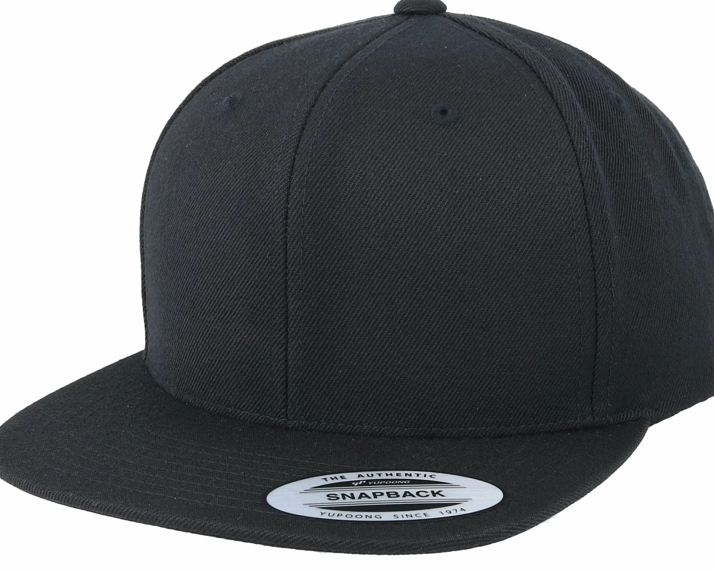 Yupoong Black/Black Snapback - -Unisex Snapback