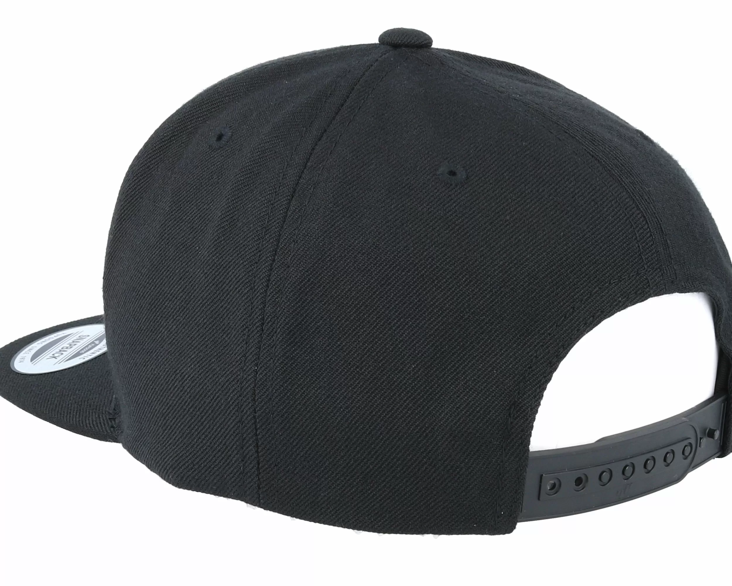 Yupoong Black/Black Snapback - -Unisex Snapback