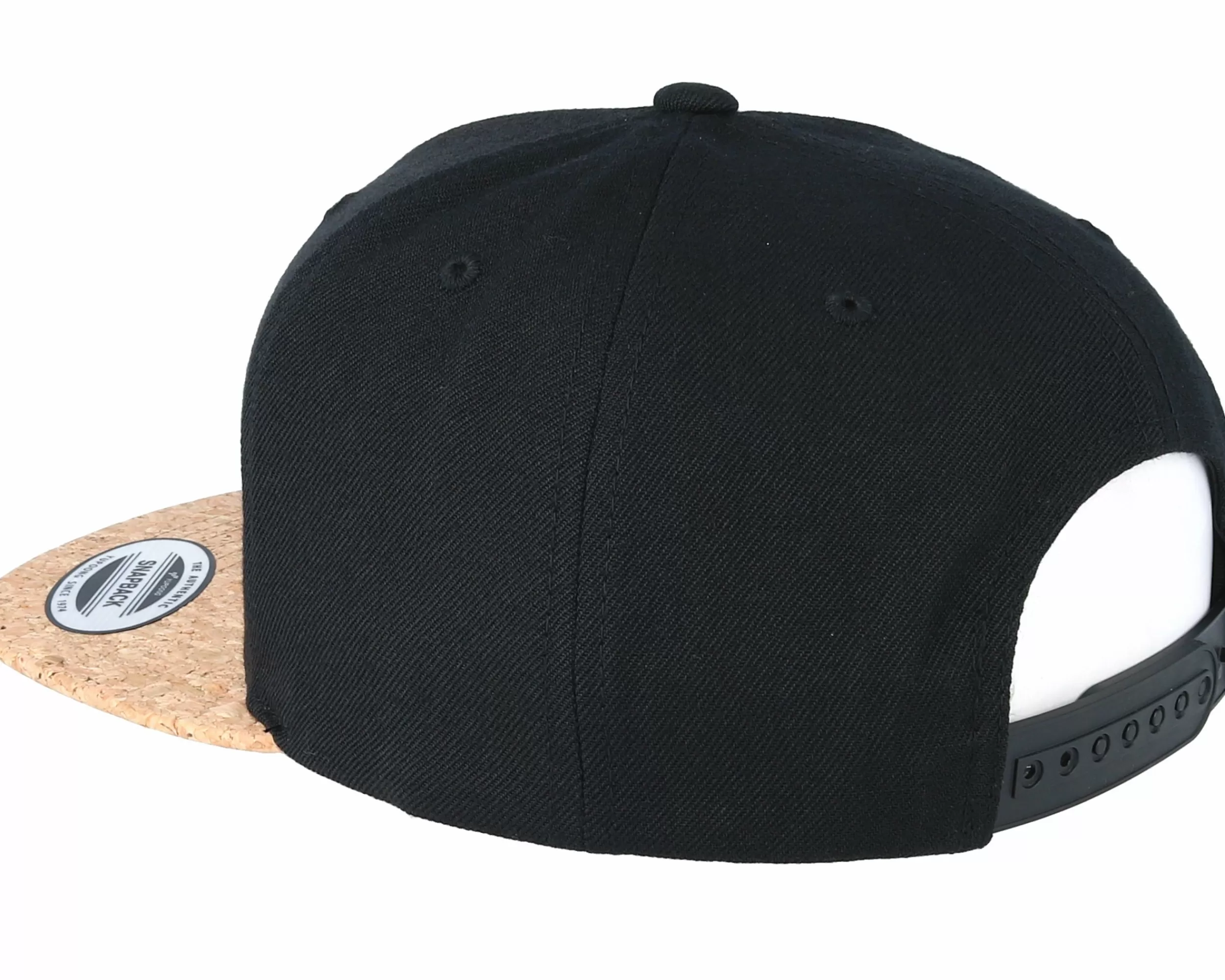 Yupoong Black/Cork Snapback - -Unisex Snapback