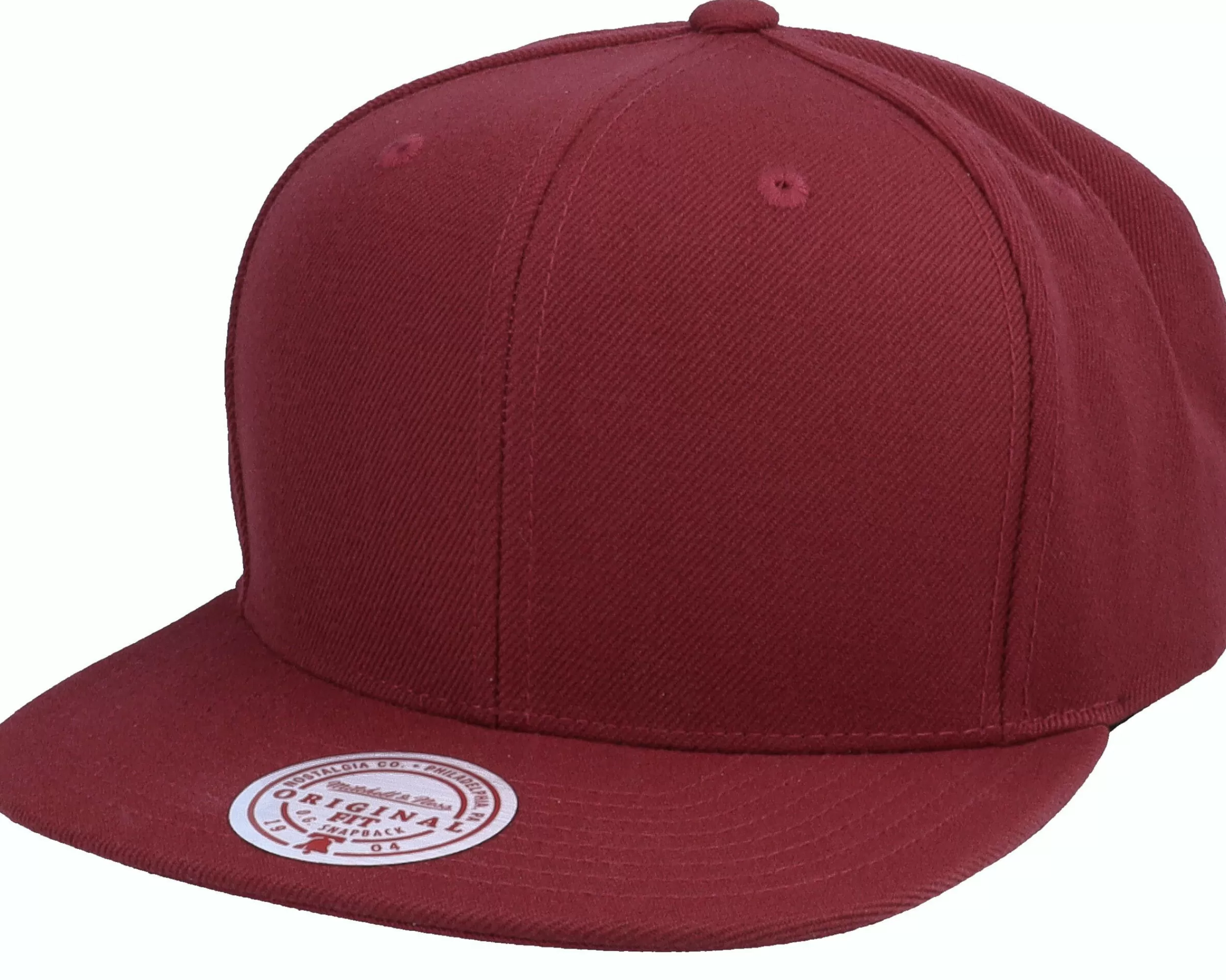 Mitchell & Ness Blank Burgundy Snapback - -Unisex Snapback