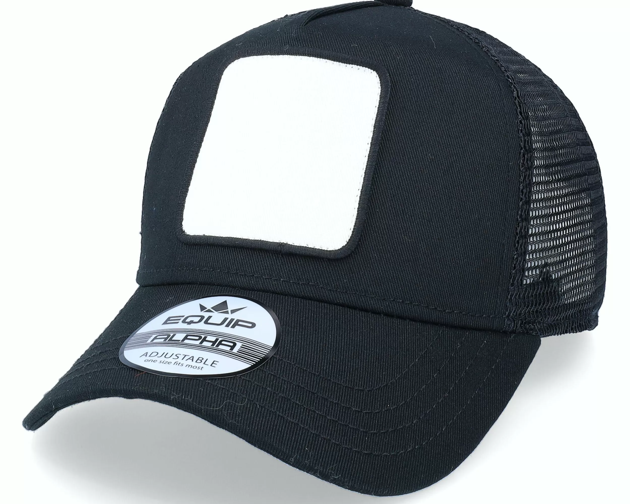 Equip Blank Patch Black Trucker - -Unisex Trucker