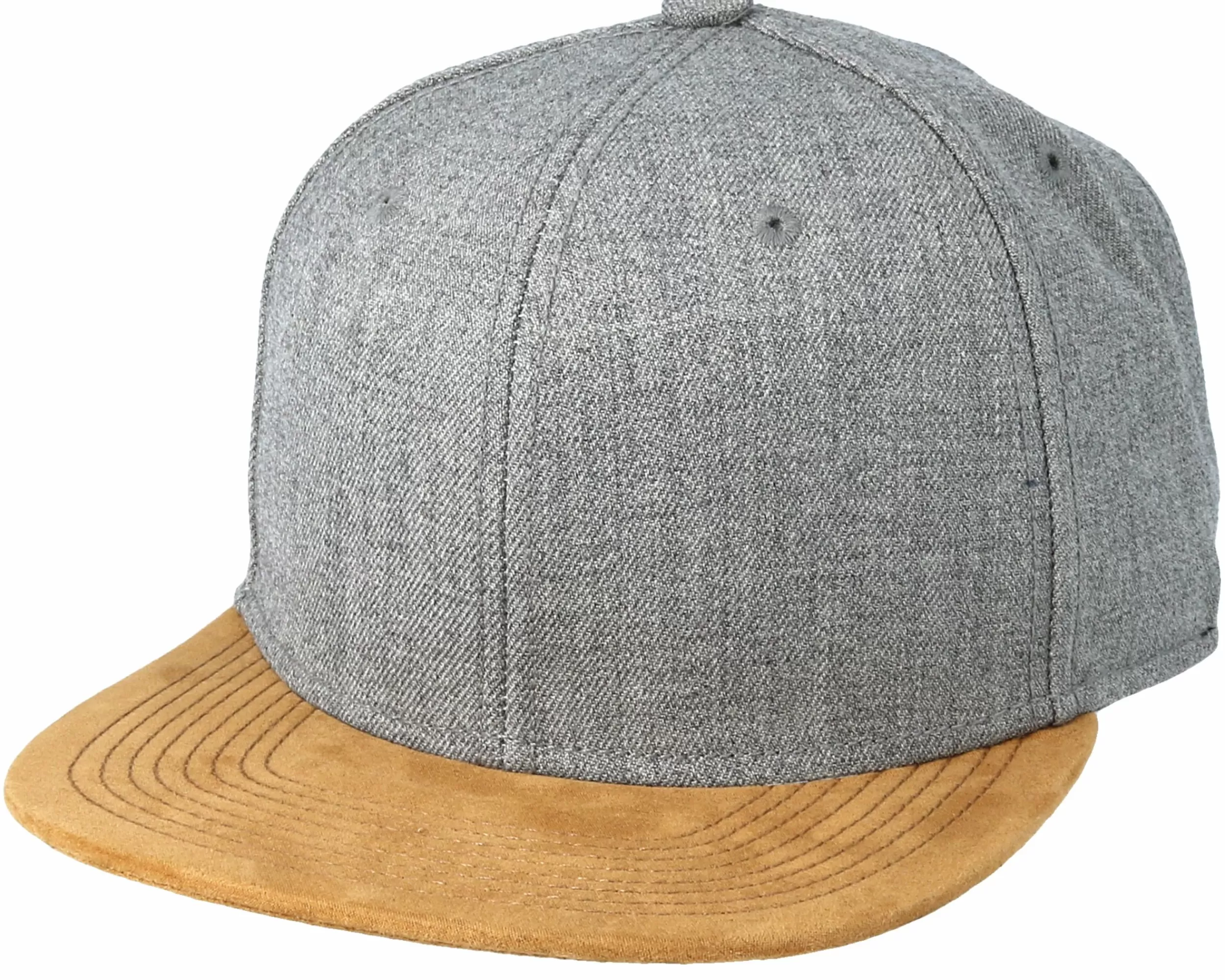 Equip Blank Suede Grey Snapback - -Unisex Snapback