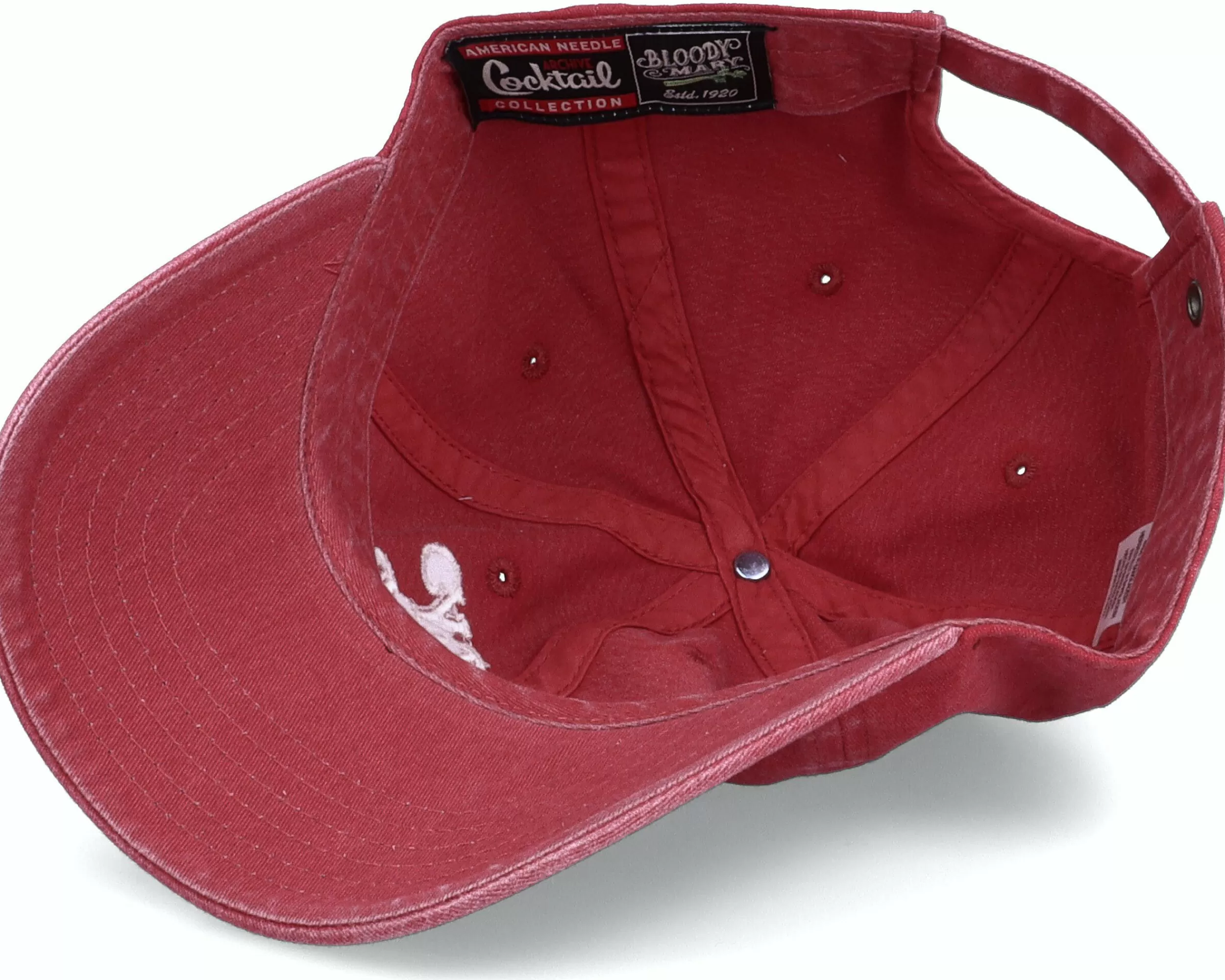 American Needle Bloody Mary Archive Cocktail Dark Red Dad Cap - -Unisex Dad Cap