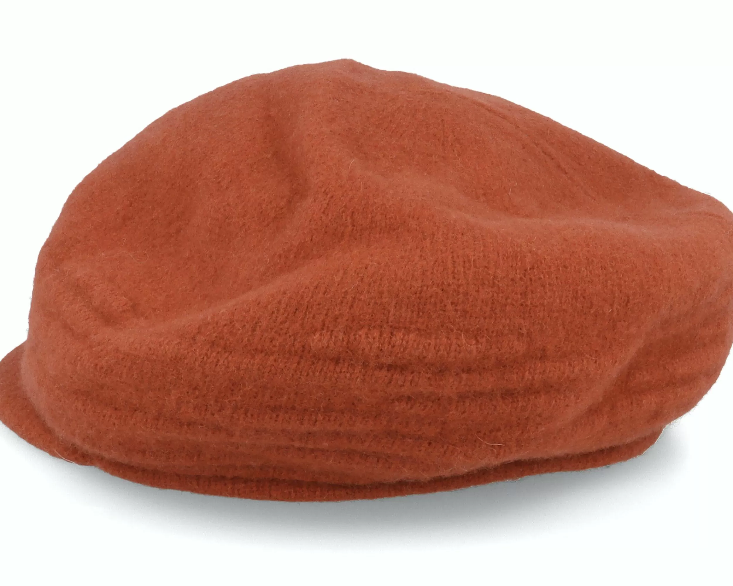 Seeberger Boiled Wool Ballooncap Terracotta - -Unisex Flat Caps