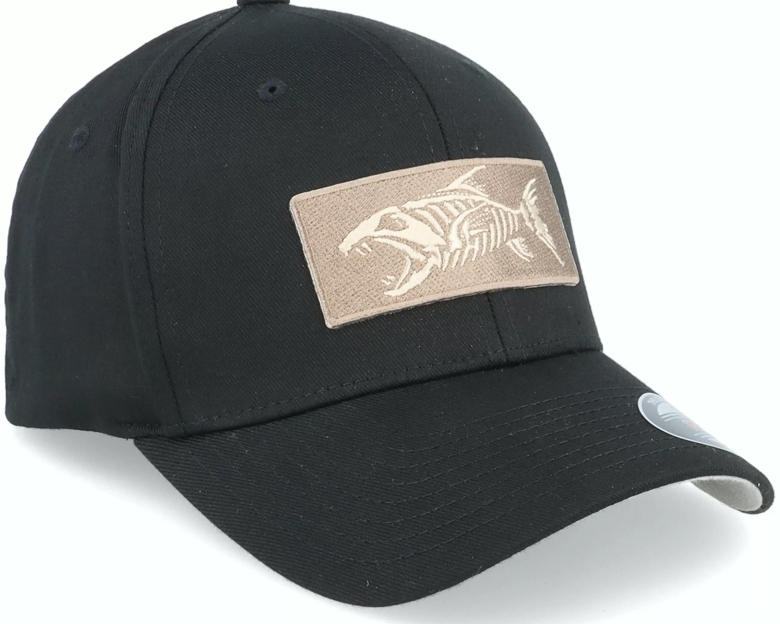 Skillfish Bone Fish Patch Black Flexfit - -Unisex Flexfit