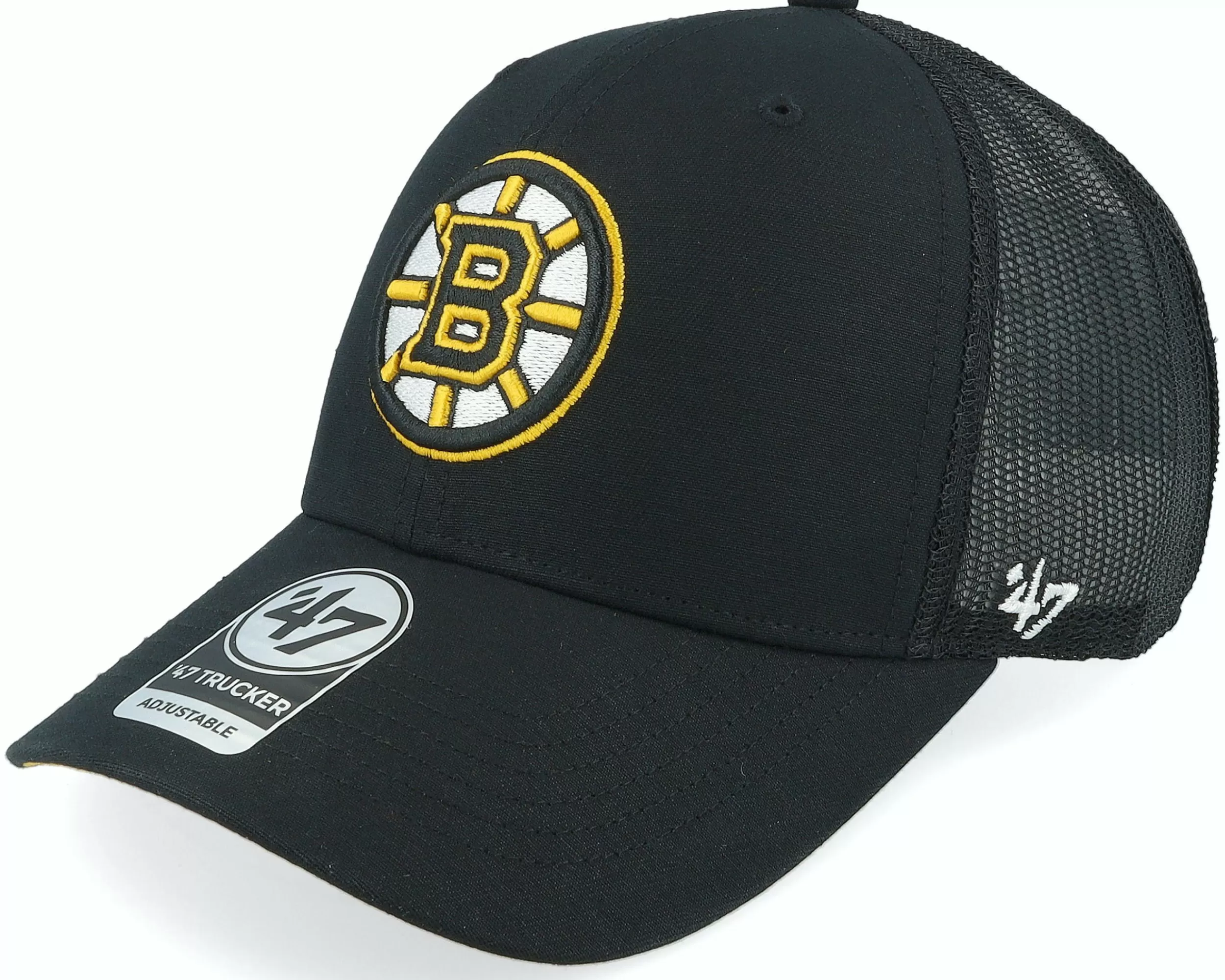 47 Brand Boston Bruins Ballpark Black Trucker - -Unisex Trucker