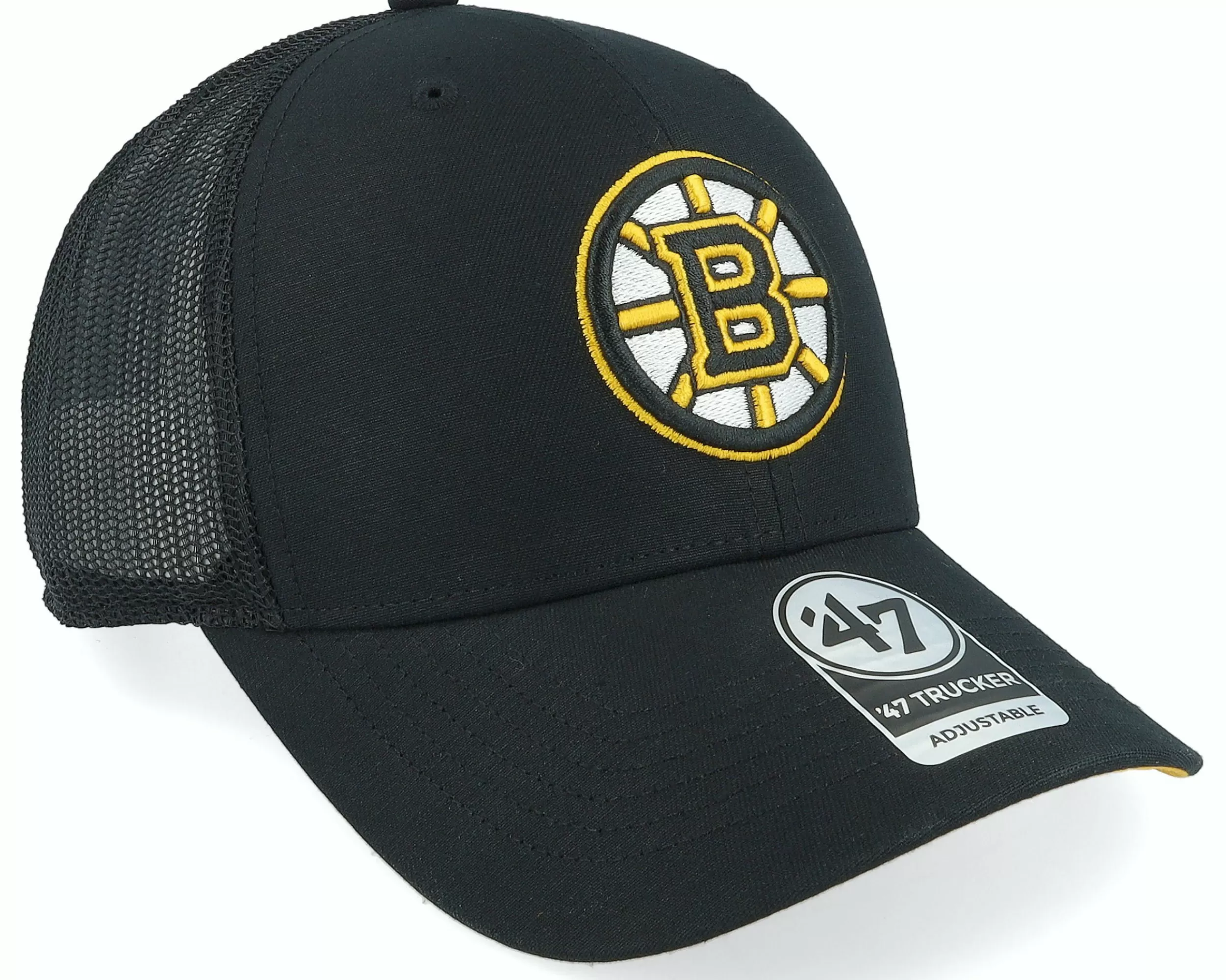 47 Brand Boston Bruins Ballpark Black Trucker - -Unisex Trucker