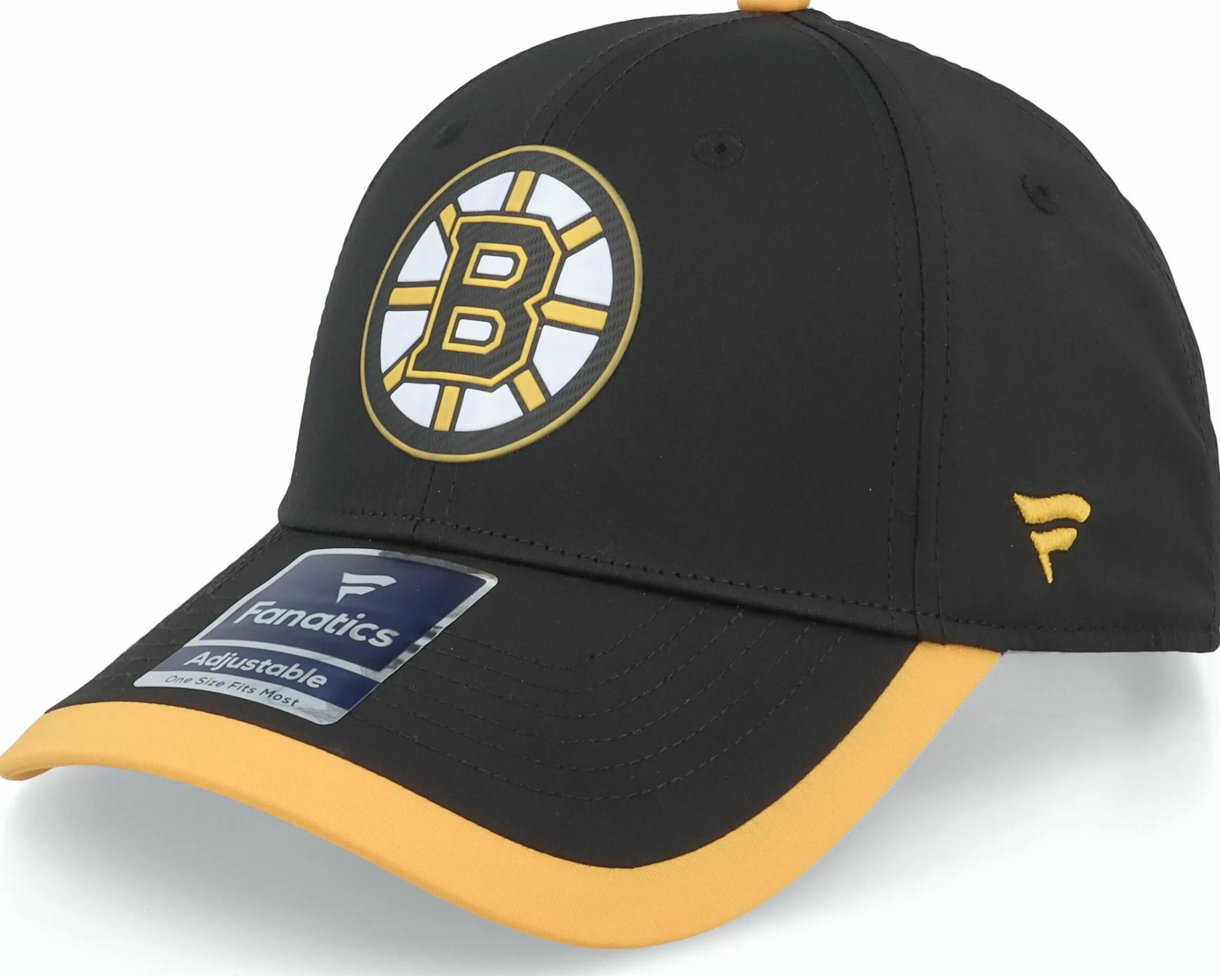 Fanatics Boston Bruins Defender Black/Gold Adjustable - -Unisex Adjustable