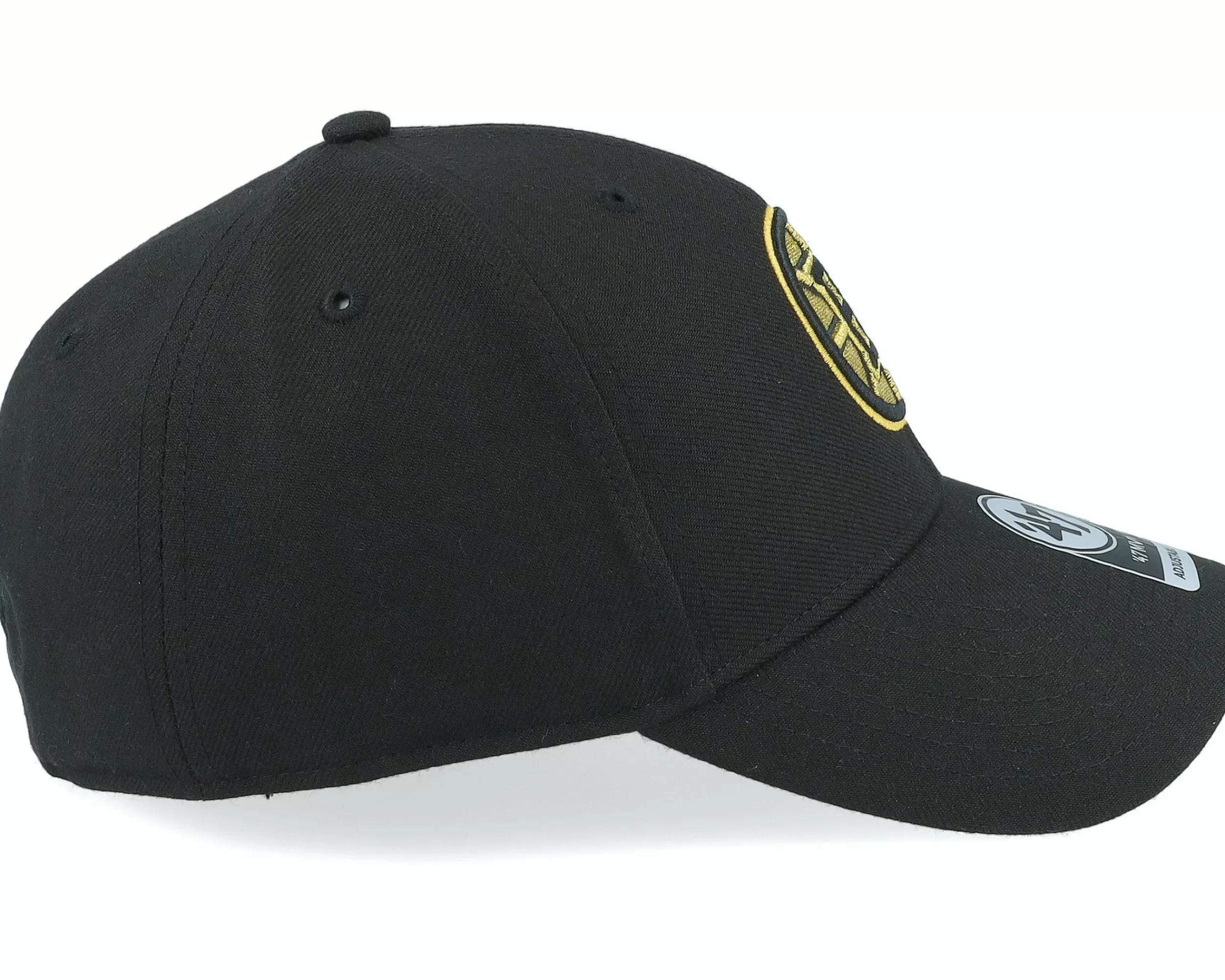 47 Brand Boston Bruins Metallic Mvp Black Adjustable - -Unisex Adjustable