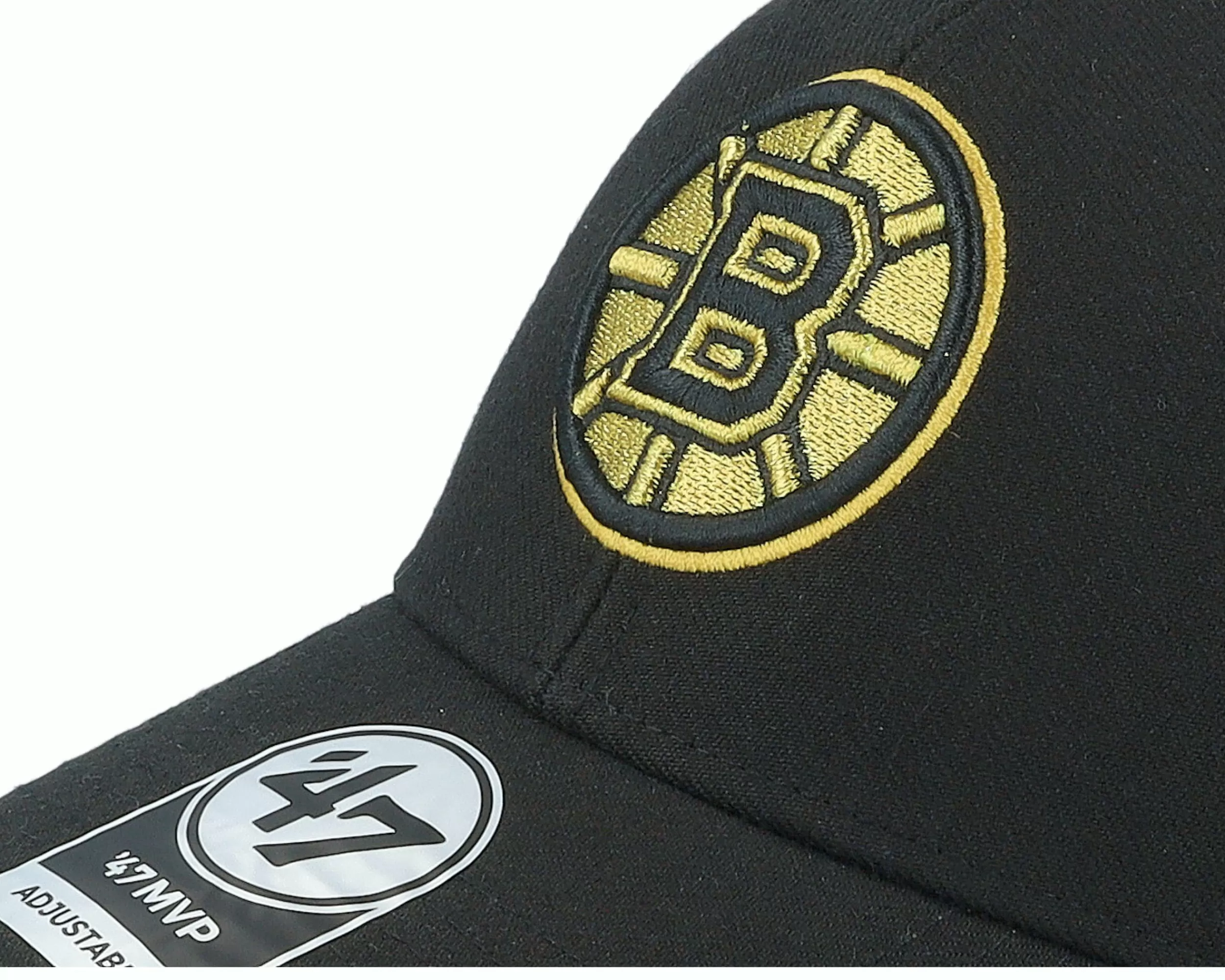 47 Brand Boston Bruins Metallic Mvp Black Adjustable - -Unisex Adjustable