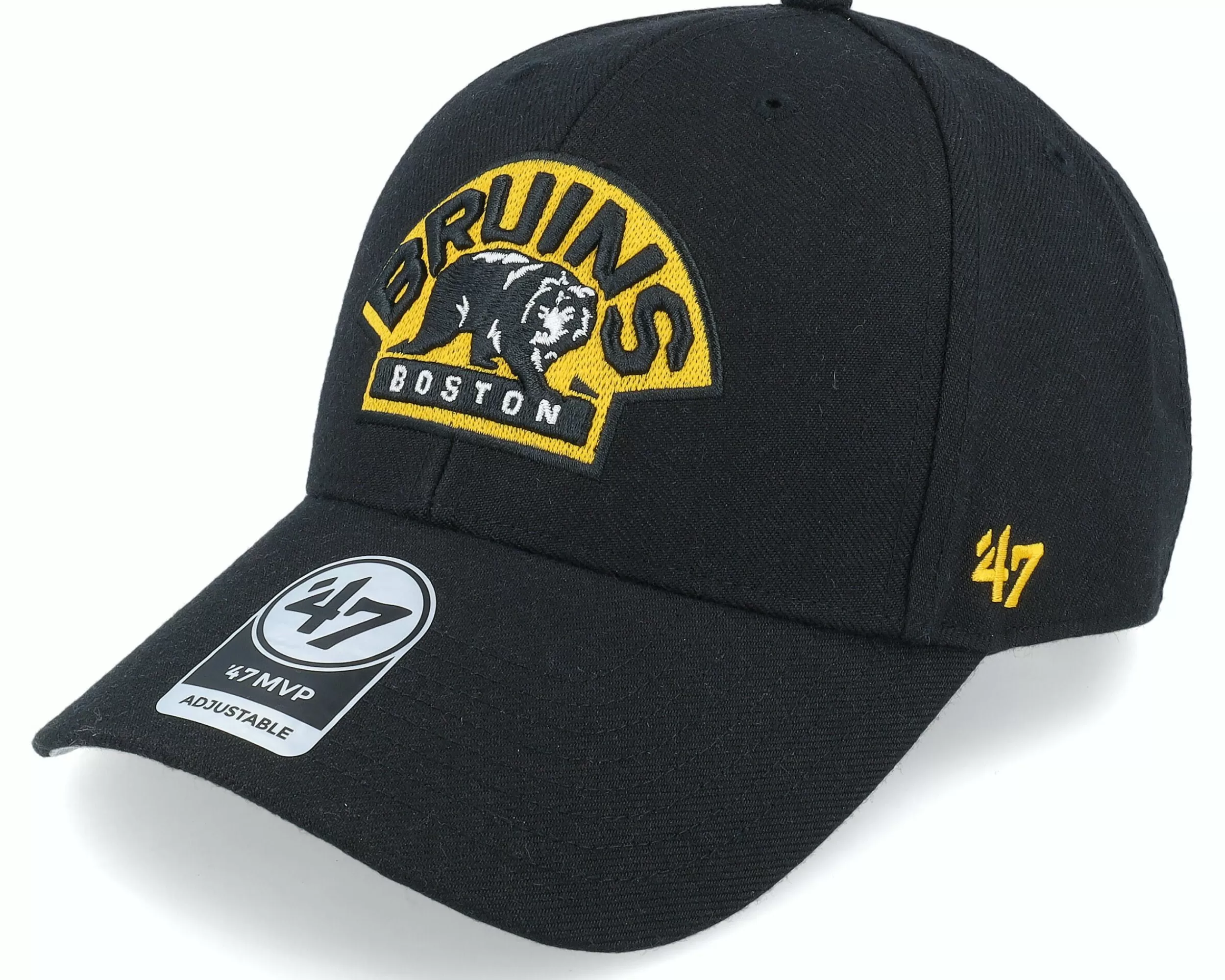 47 Brand Boston Bruins Mvp Black/Yellow Adjustable - -Unisex Adjustable