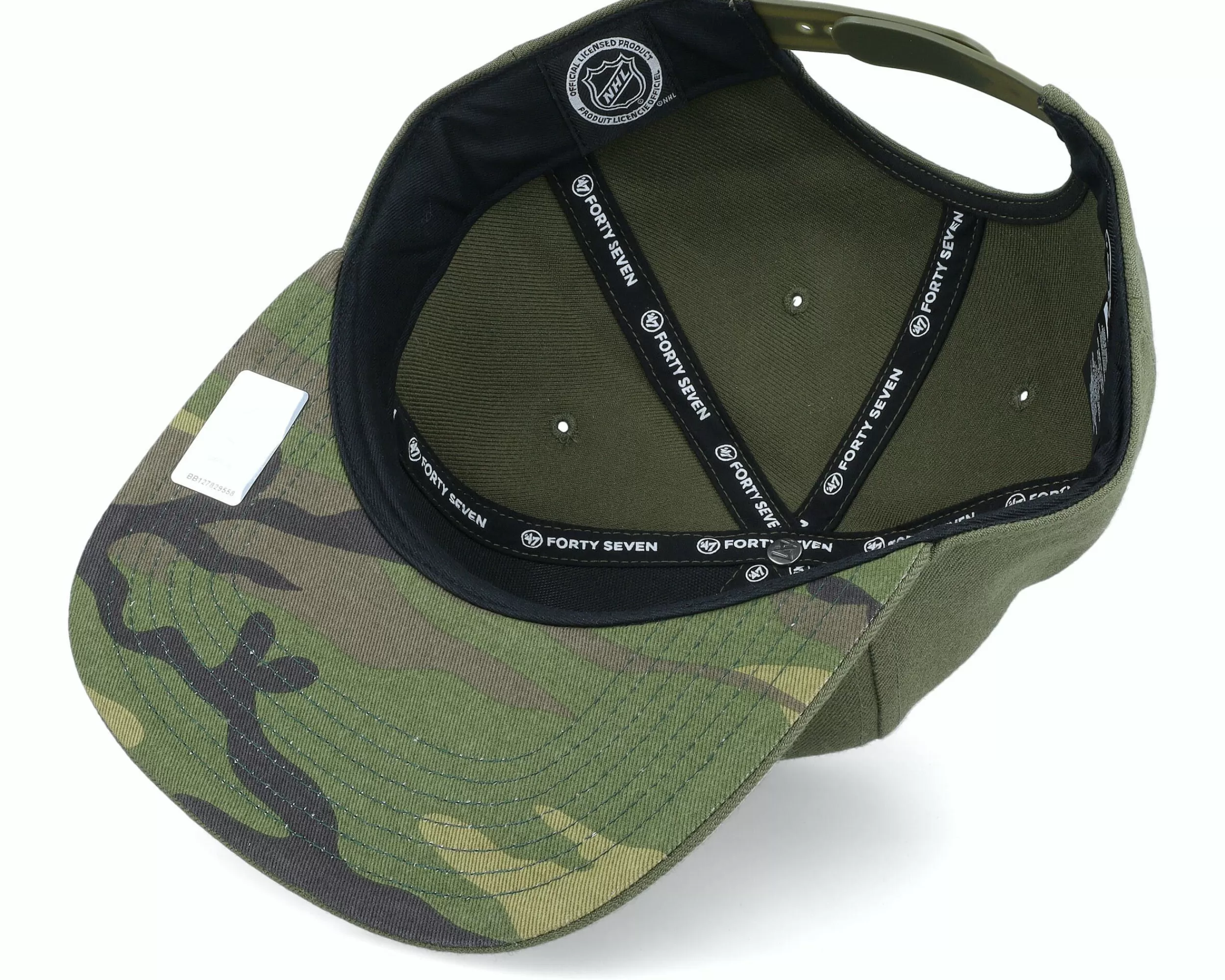 47 Brand Boston Bruins Nhl Ballpark Camo '47 Cap Sandalwood Snapback - -Unisex Snapback