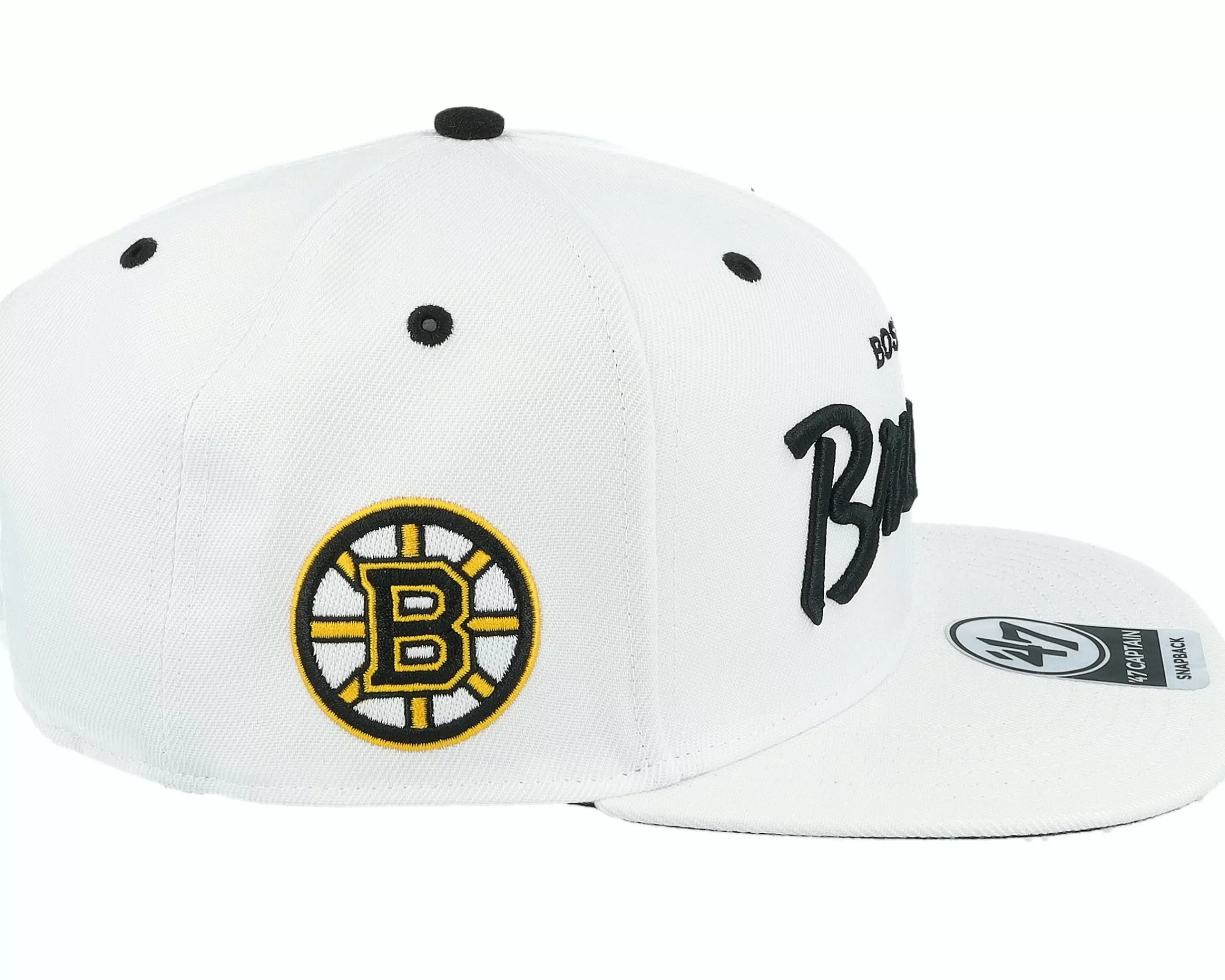 47 Brand Boston Bruins Nhl Crosstown Pop '47 Cap White Snapback - -Unisex Snapback