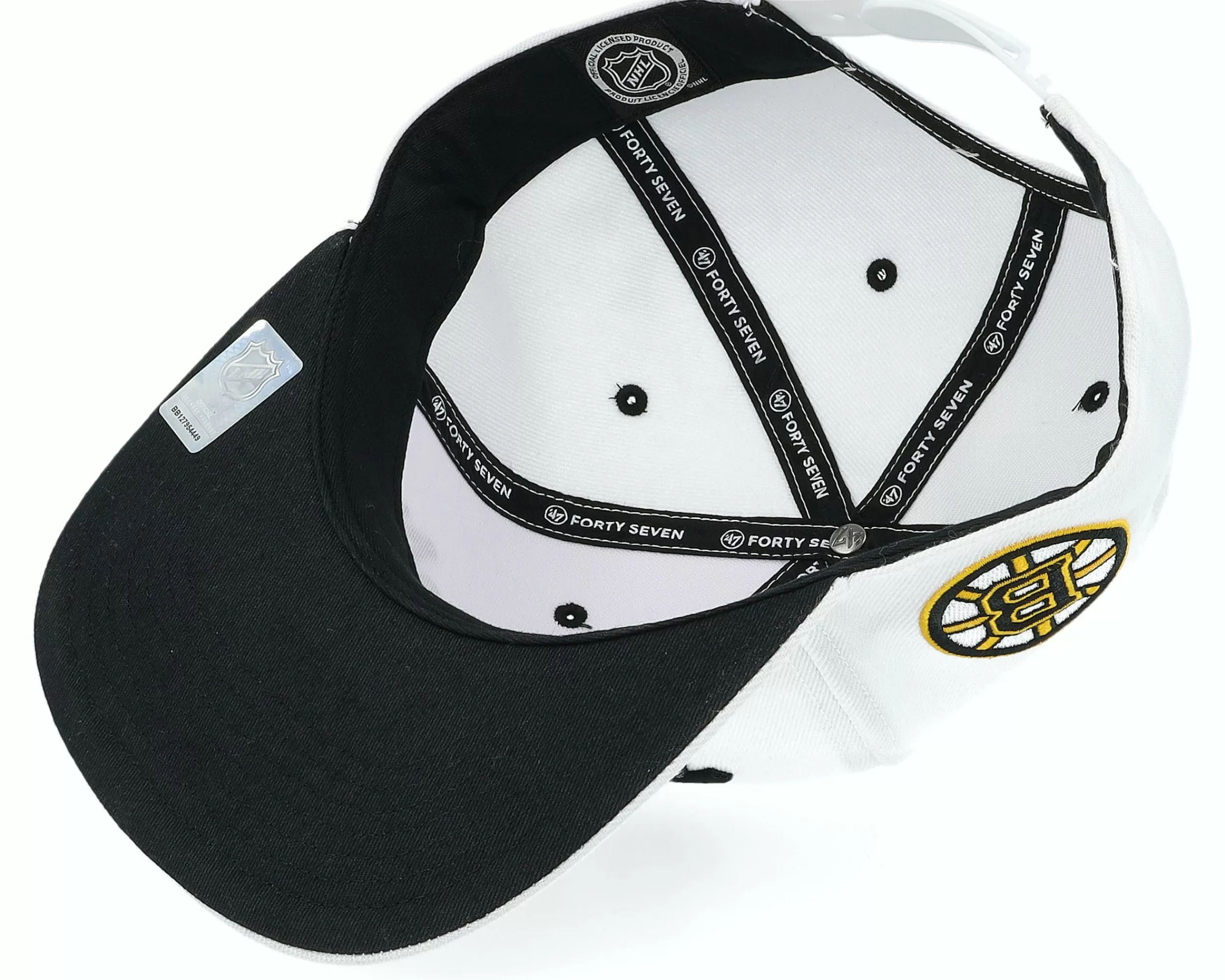 47 Brand Boston Bruins Nhl Crosstown Pop '47 Cap White Snapback - -Unisex Snapback