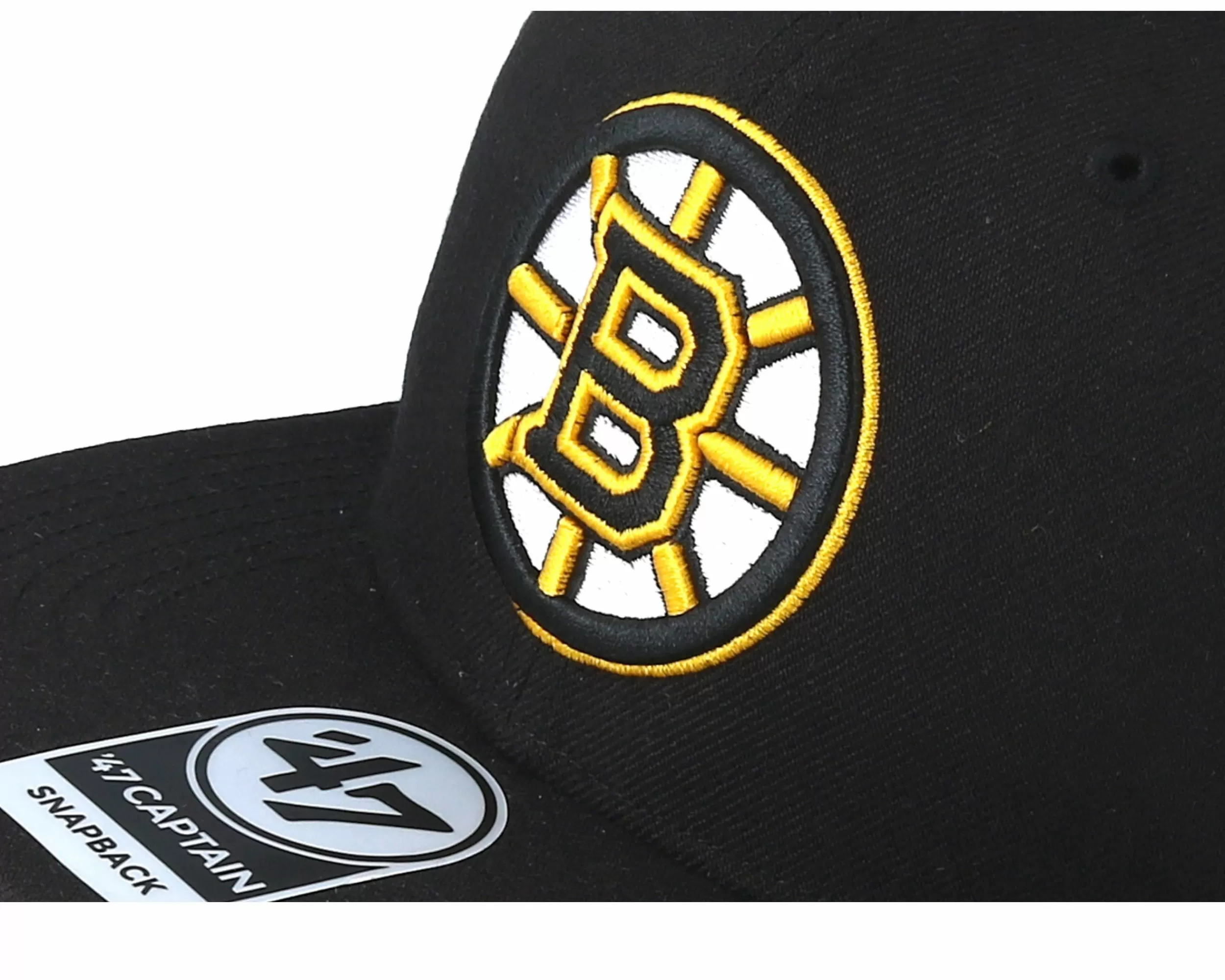 47 Brand Boston Bruins No Shot 47 Captain Black Snapback - -Unisex Snapback