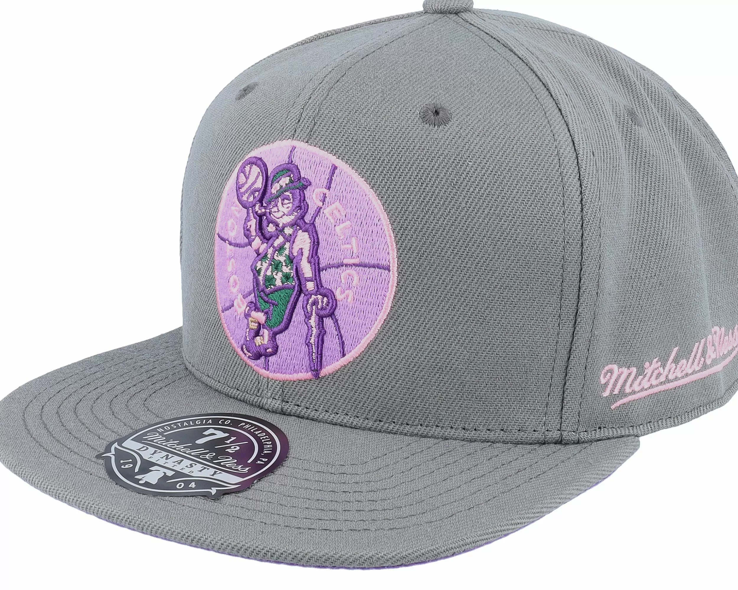 Mitchell & Ness Boston Celtics From Dusk Dark Grey Fitted - -Unisex Fitted