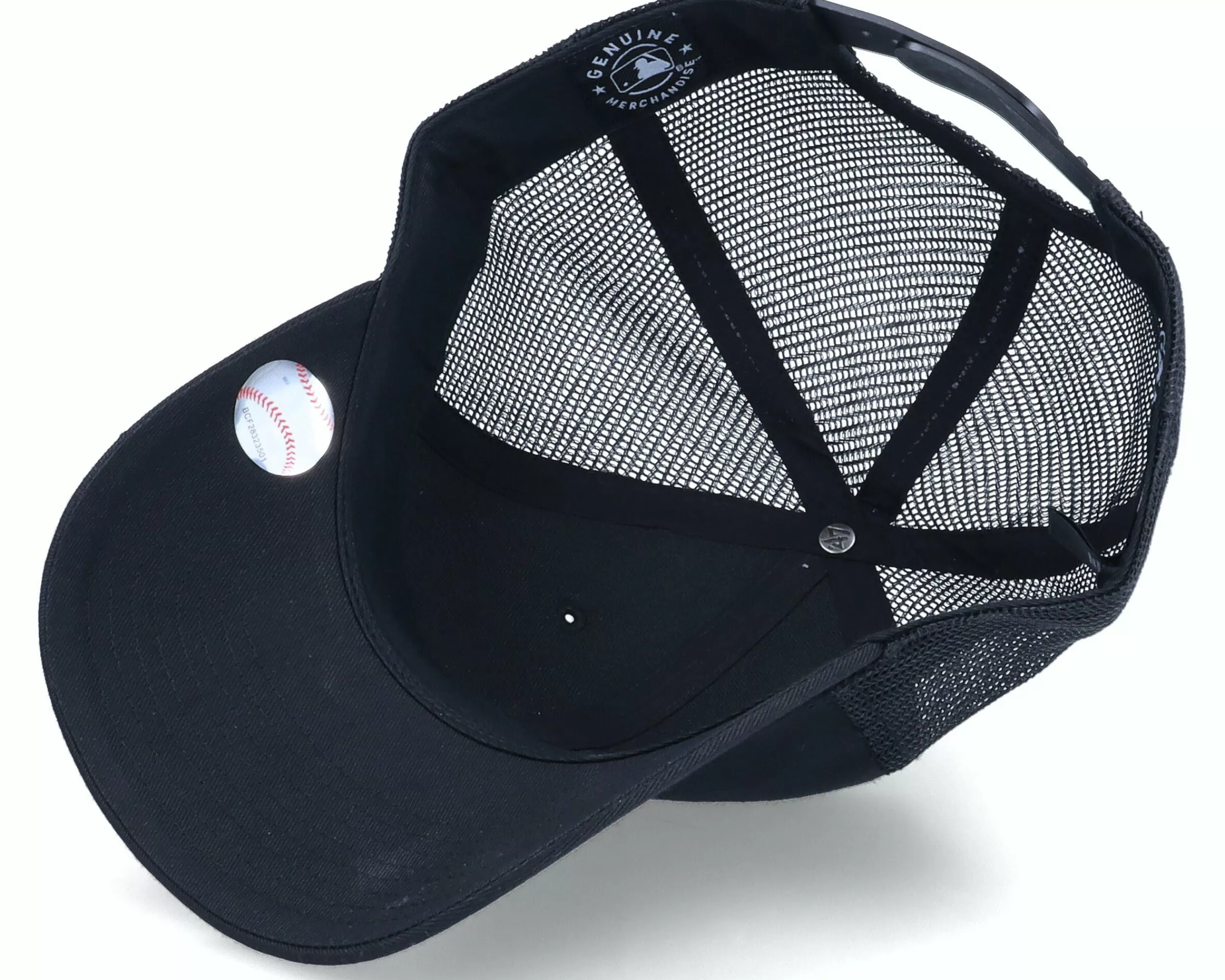 47 Brand Boston Red Sox Branson Metallic Mvp Black/Gold Outline Trucker - -Unisex Trucker