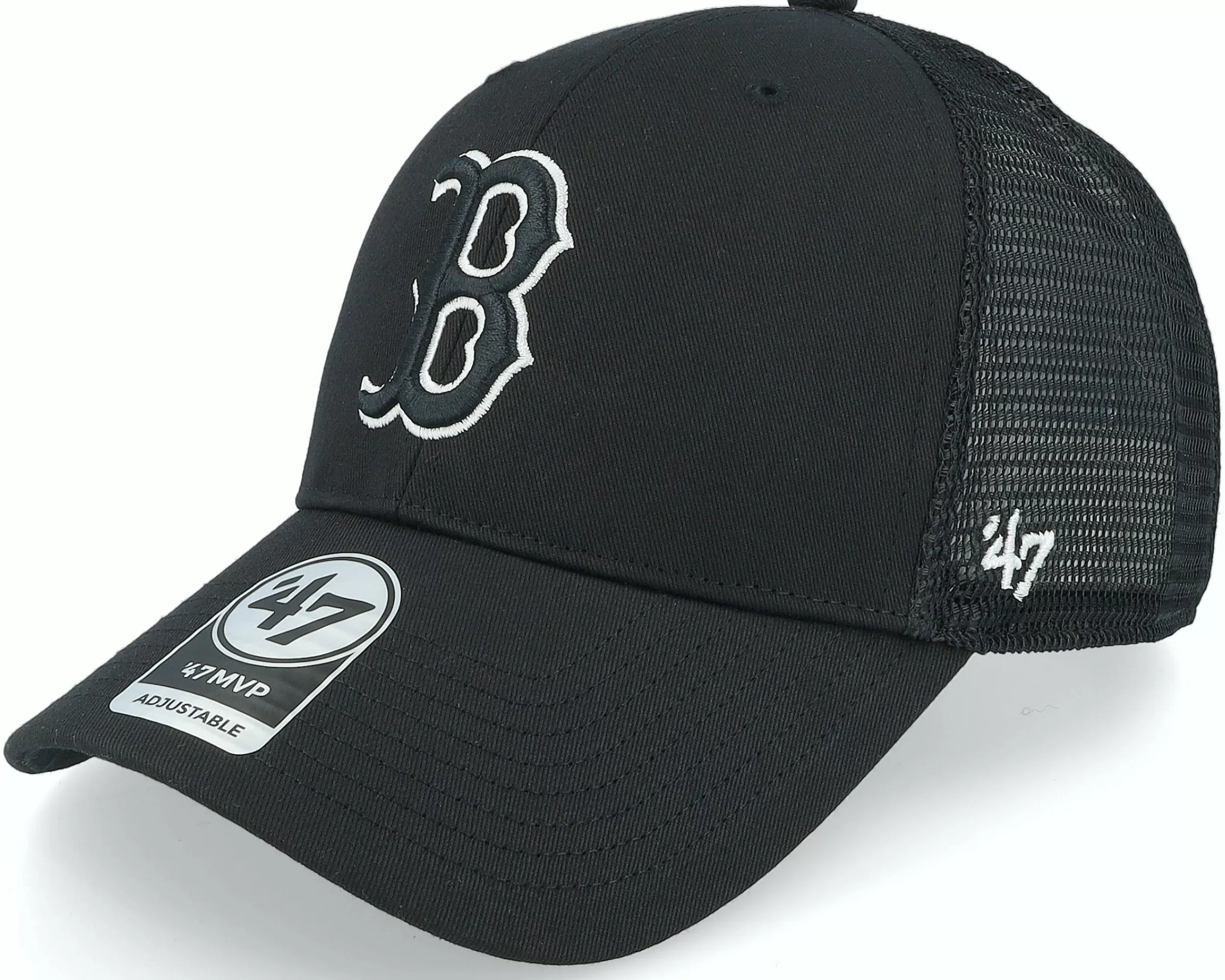 47 Brand Boston Red Sox Branson Mvp Black Trucker - -Unisex Trucker