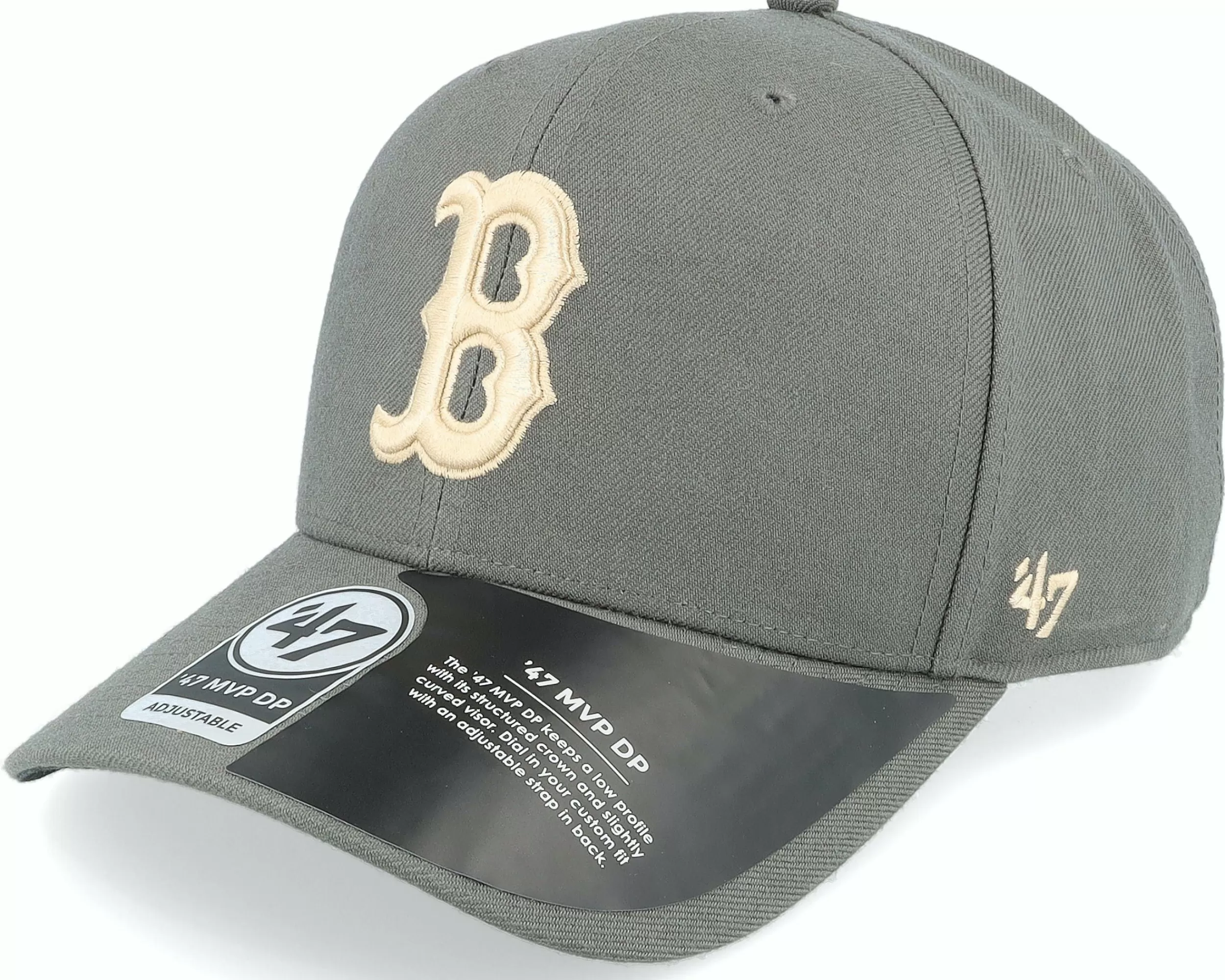 47 Brand Boston Red Sox Mlb Cold Zone Mvp Dp Charcoal Adjustable - -Unisex Adjustable