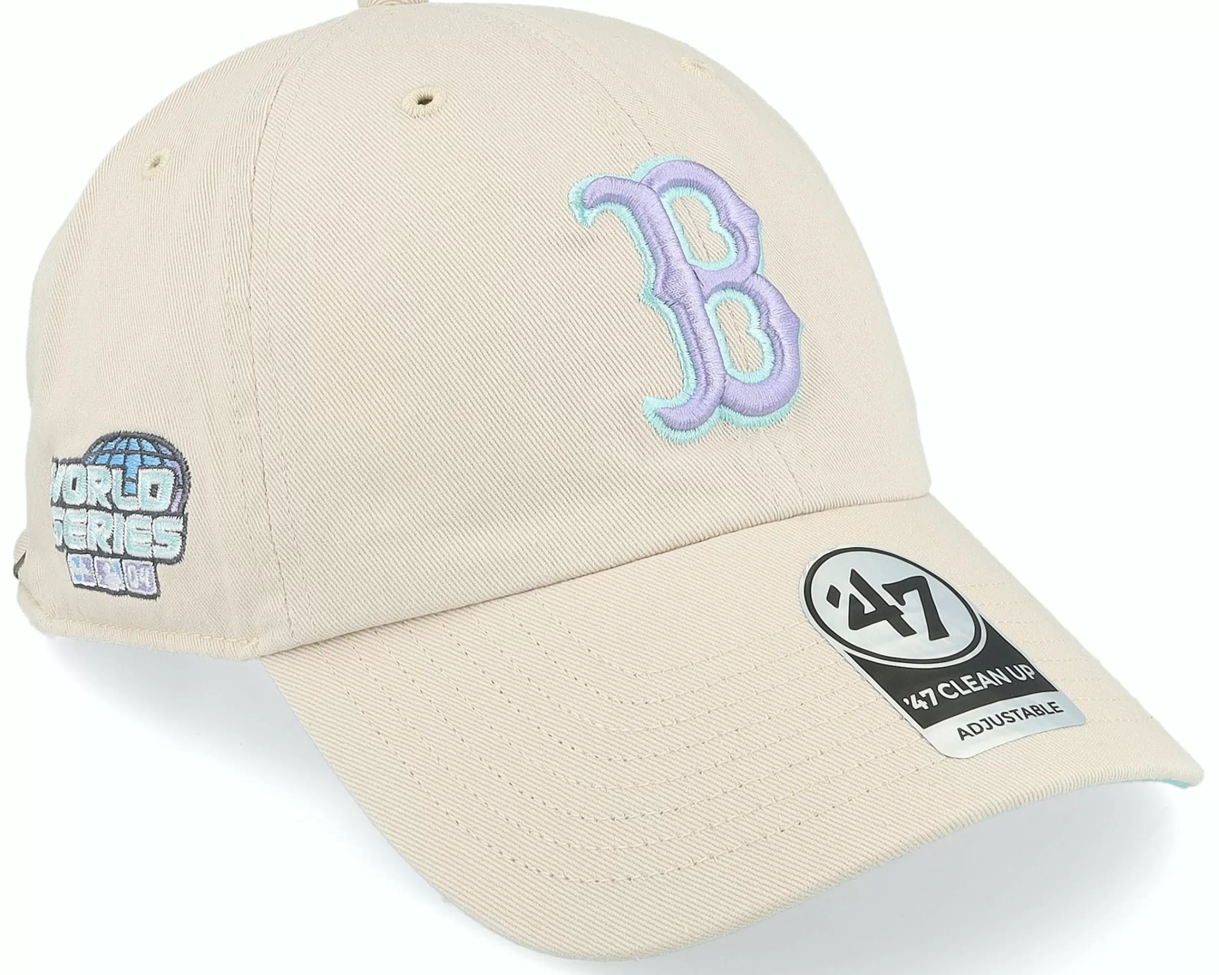 47 Brand Boston Red Sox Mlb Double Under 47 Clean Up Bone Dad Cap - -Unisex Dad Cap