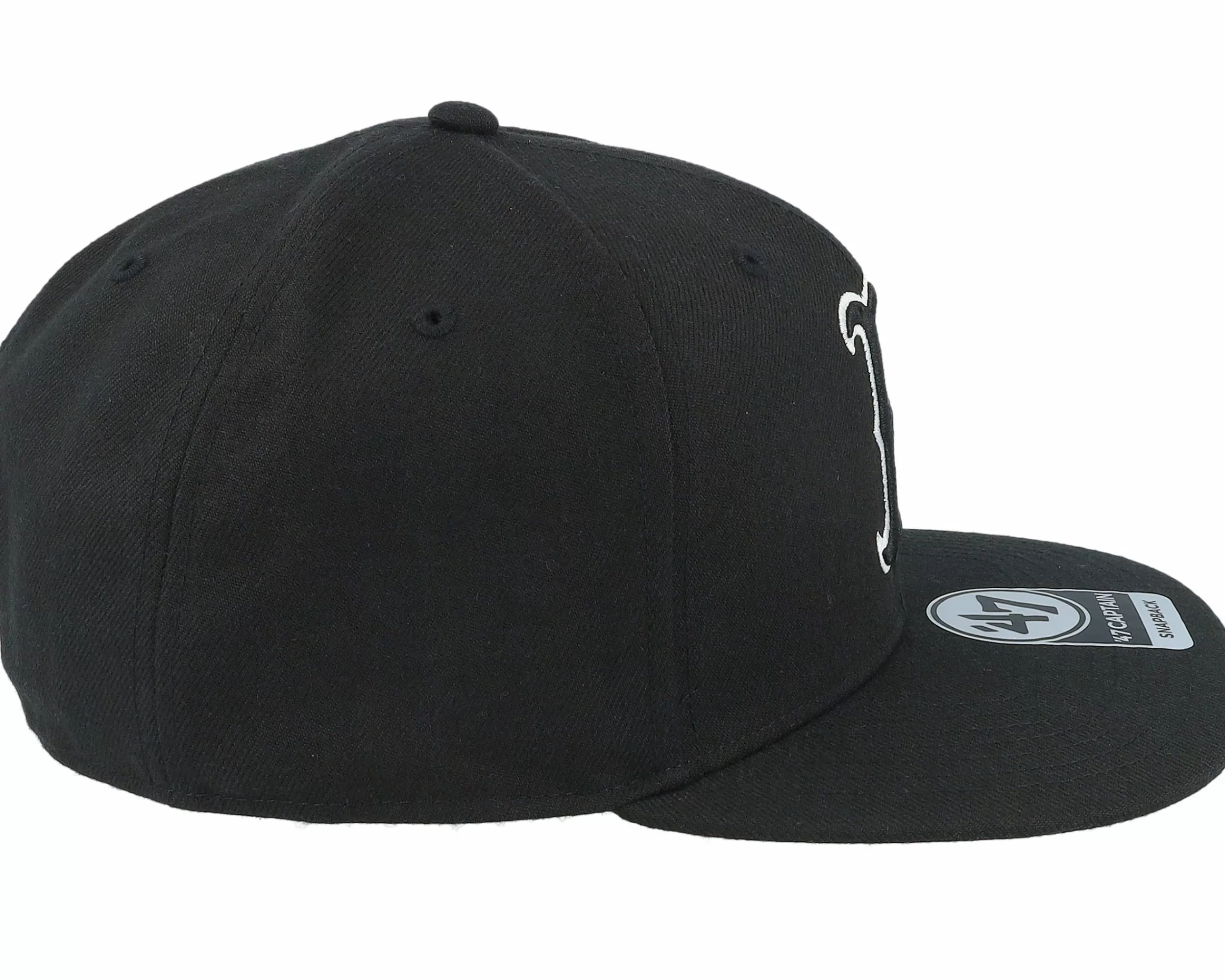 47 Brand Boston Red Sox No Shot Captain Black Snapback - -Unisex Snapback