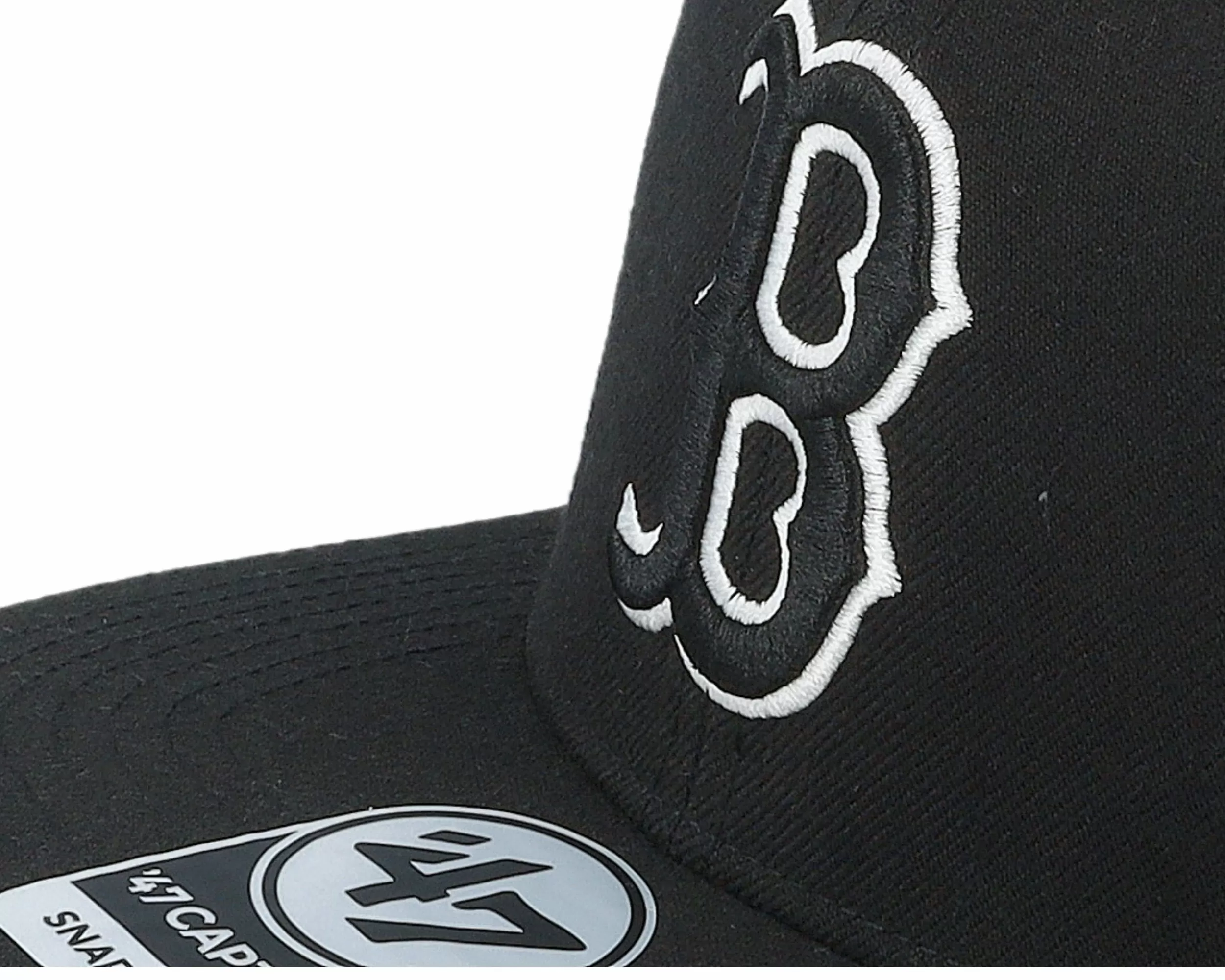 47 Brand Boston Red Sox No Shot Captain Black Snapback - -Unisex Snapback