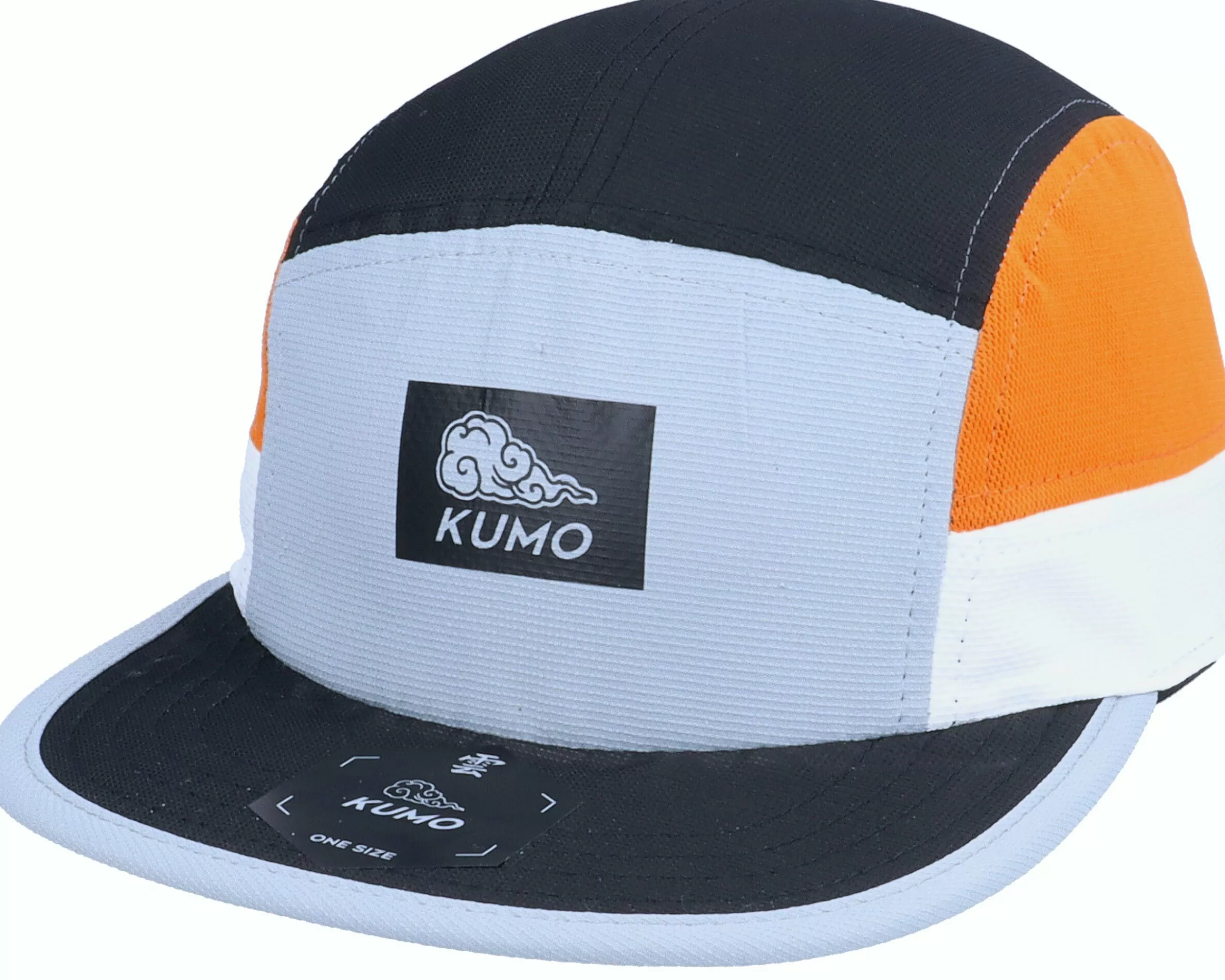 Kumo Box Logo Cloudfit Grey/Black/Orange 5-Panel - -Unisex 5-Panel