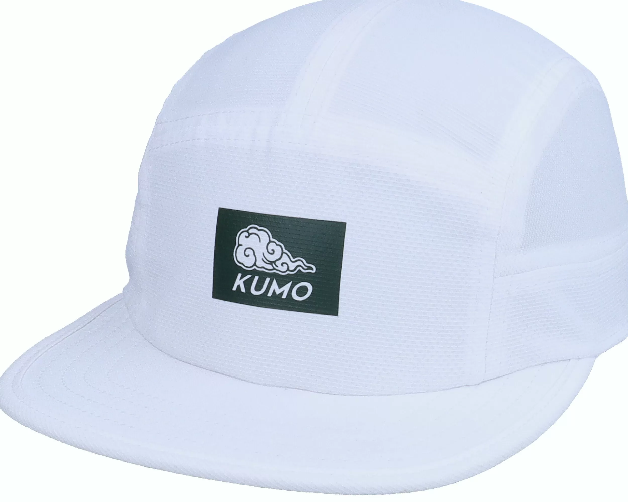 Kumo Box Logo Green Cloudfit White 5-Panel - -Unisex 5-Panel