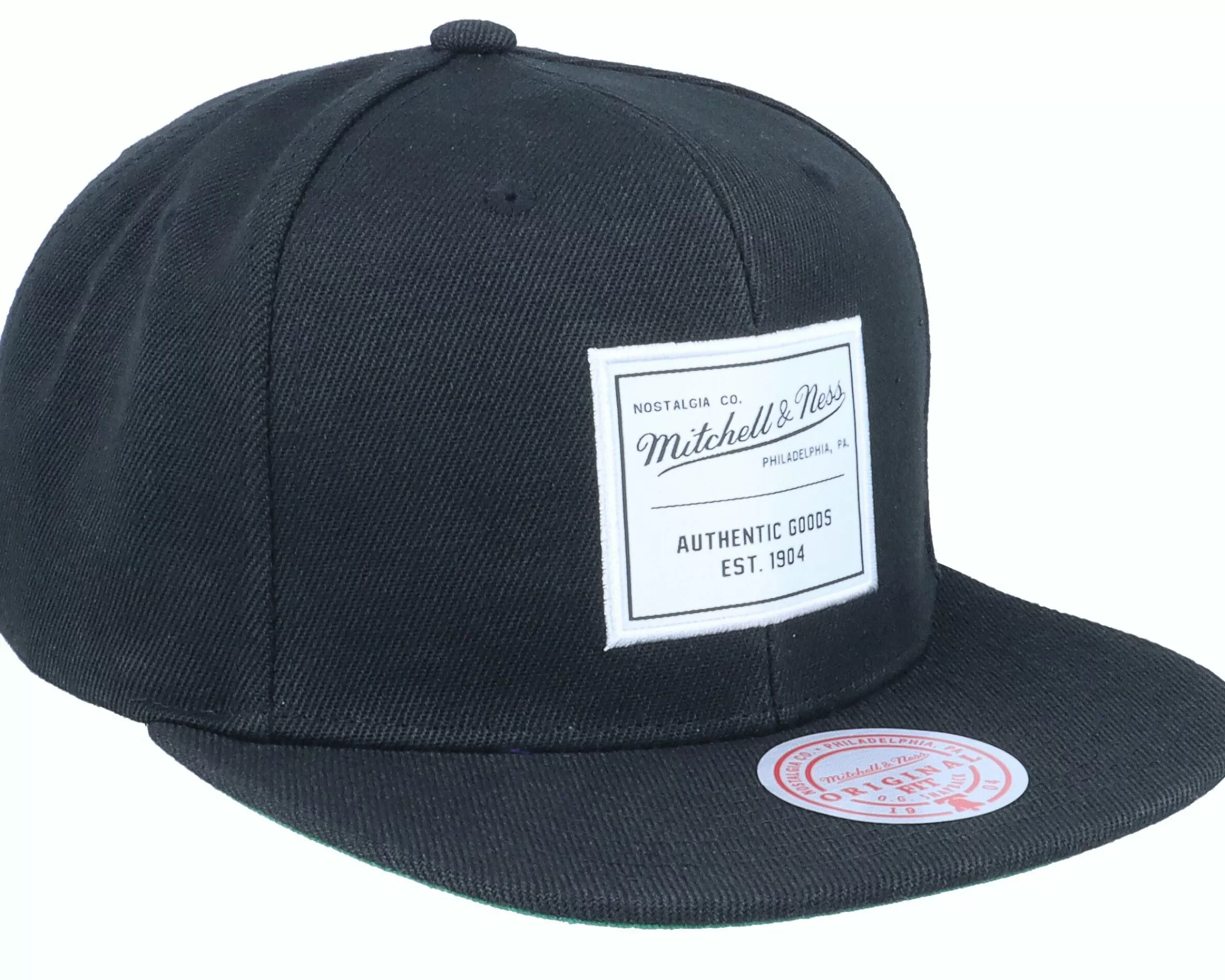 Mitchell & Ness Branded Essential Black Snapback - -Unisex Snapback