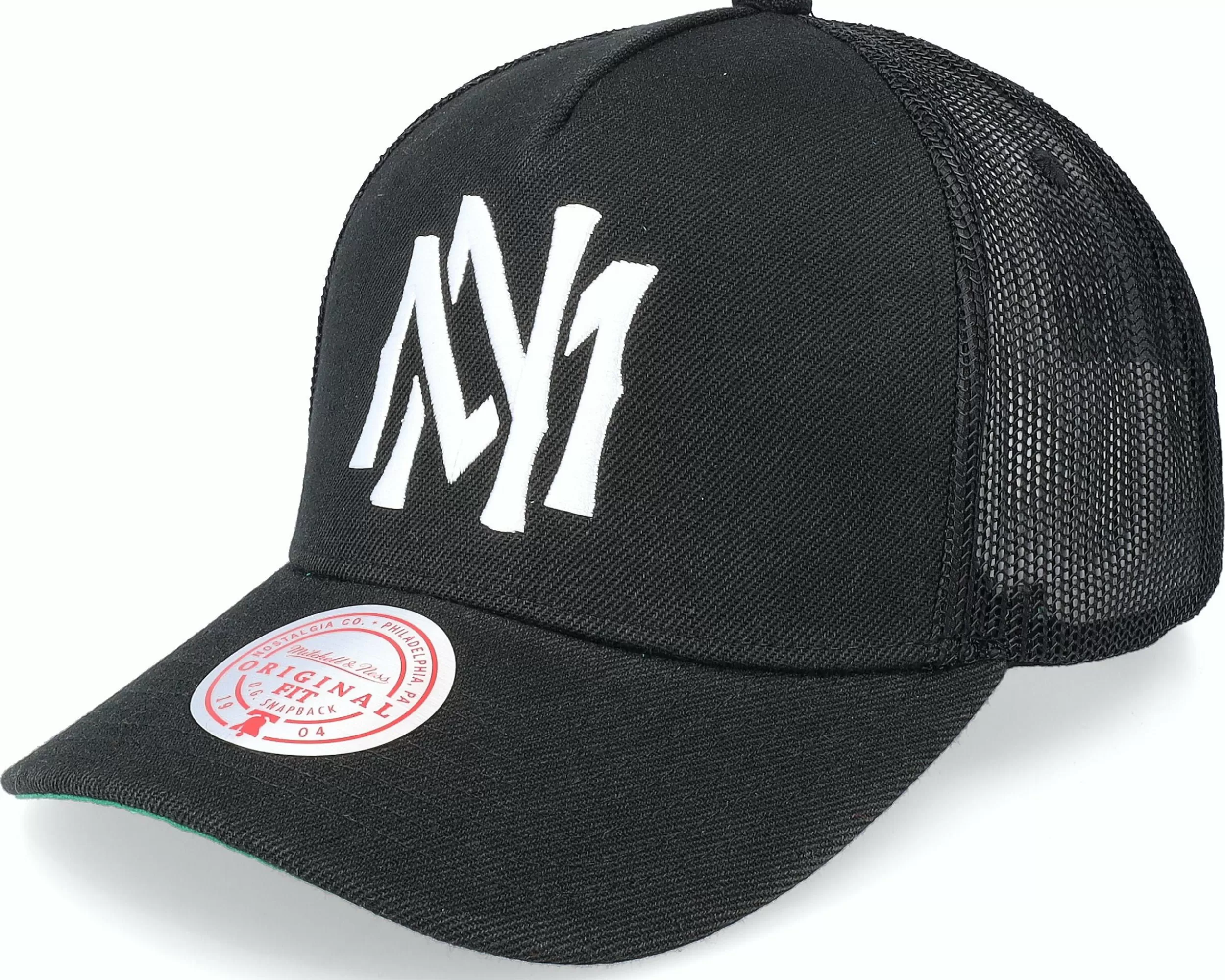 Mitchell & Ness Branded Essential Black Trucker - -Unisex Trucker