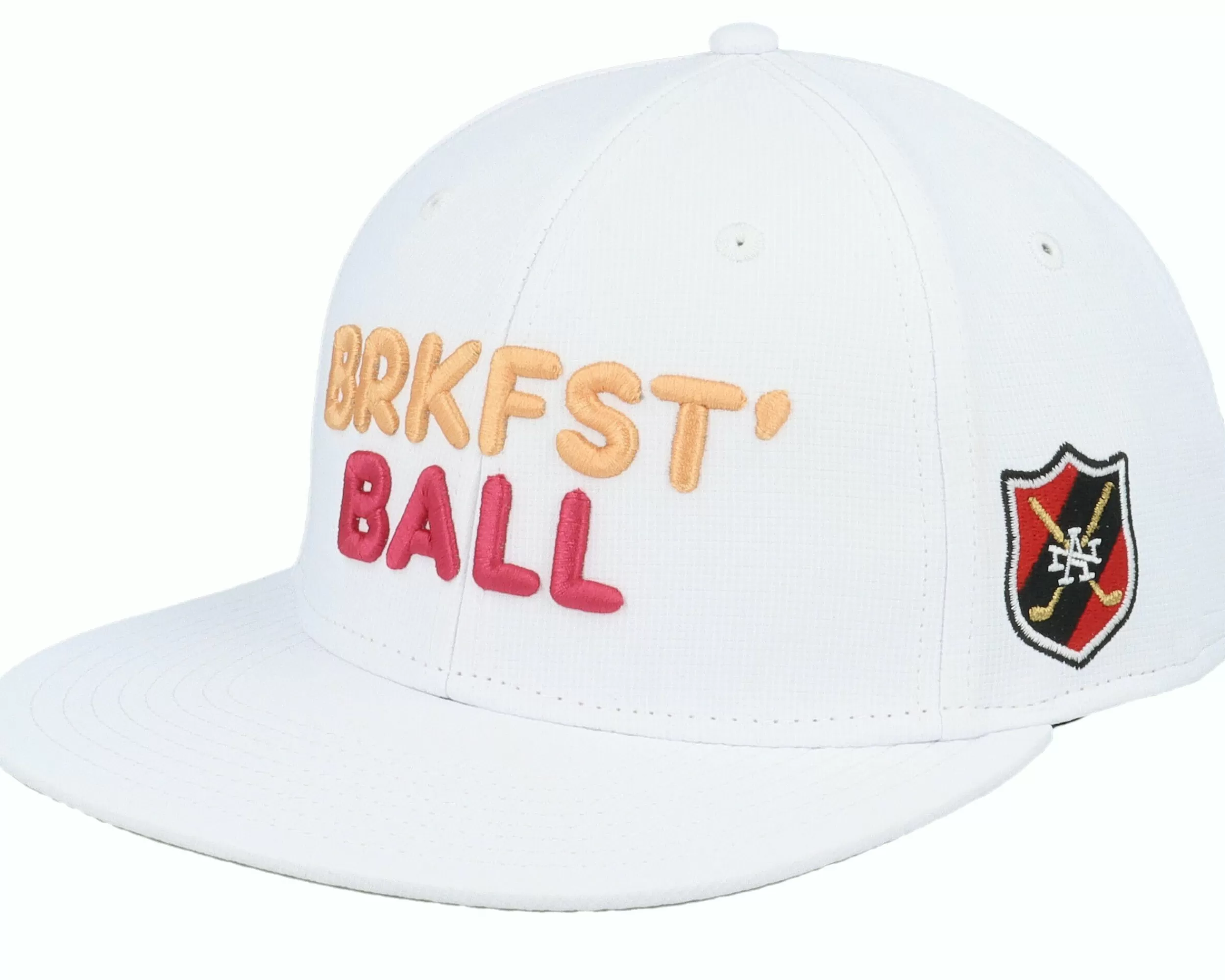 American Needle Breakfast Ball Covert 19Th Hole Golf White Snapback - -Unisex Snapback