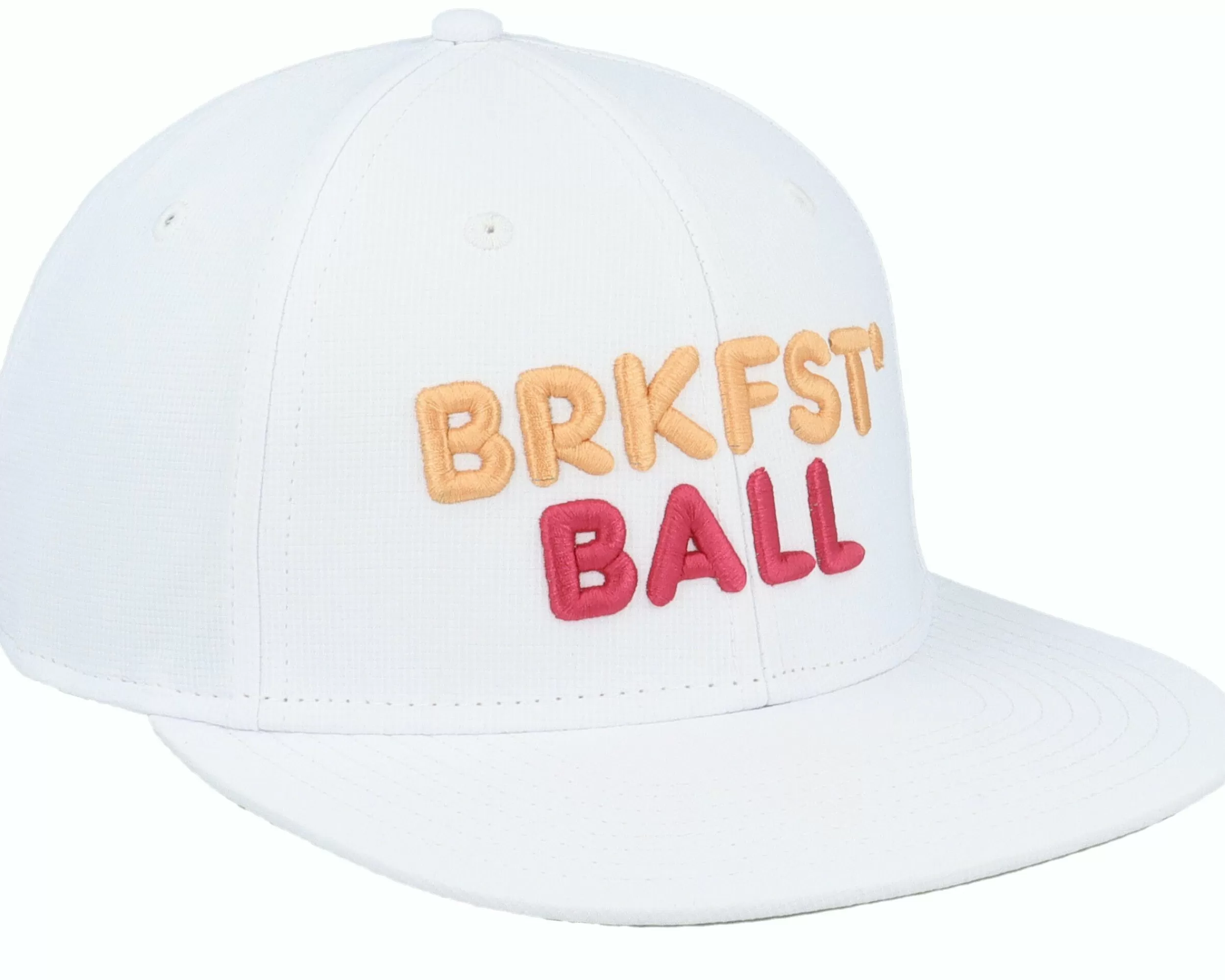 American Needle Breakfast Ball Covert 19Th Hole Golf White Snapback - -Unisex Snapback