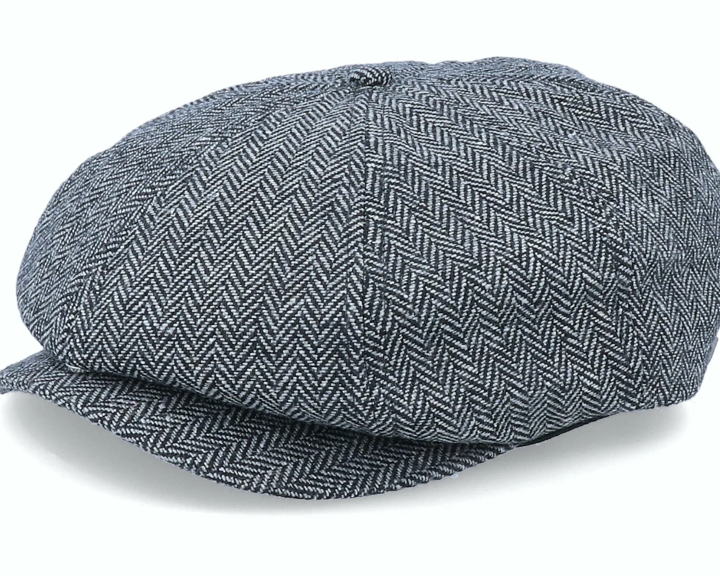 Brixton Brood Grey/Black Snap Cap - -Unisex Flat Caps