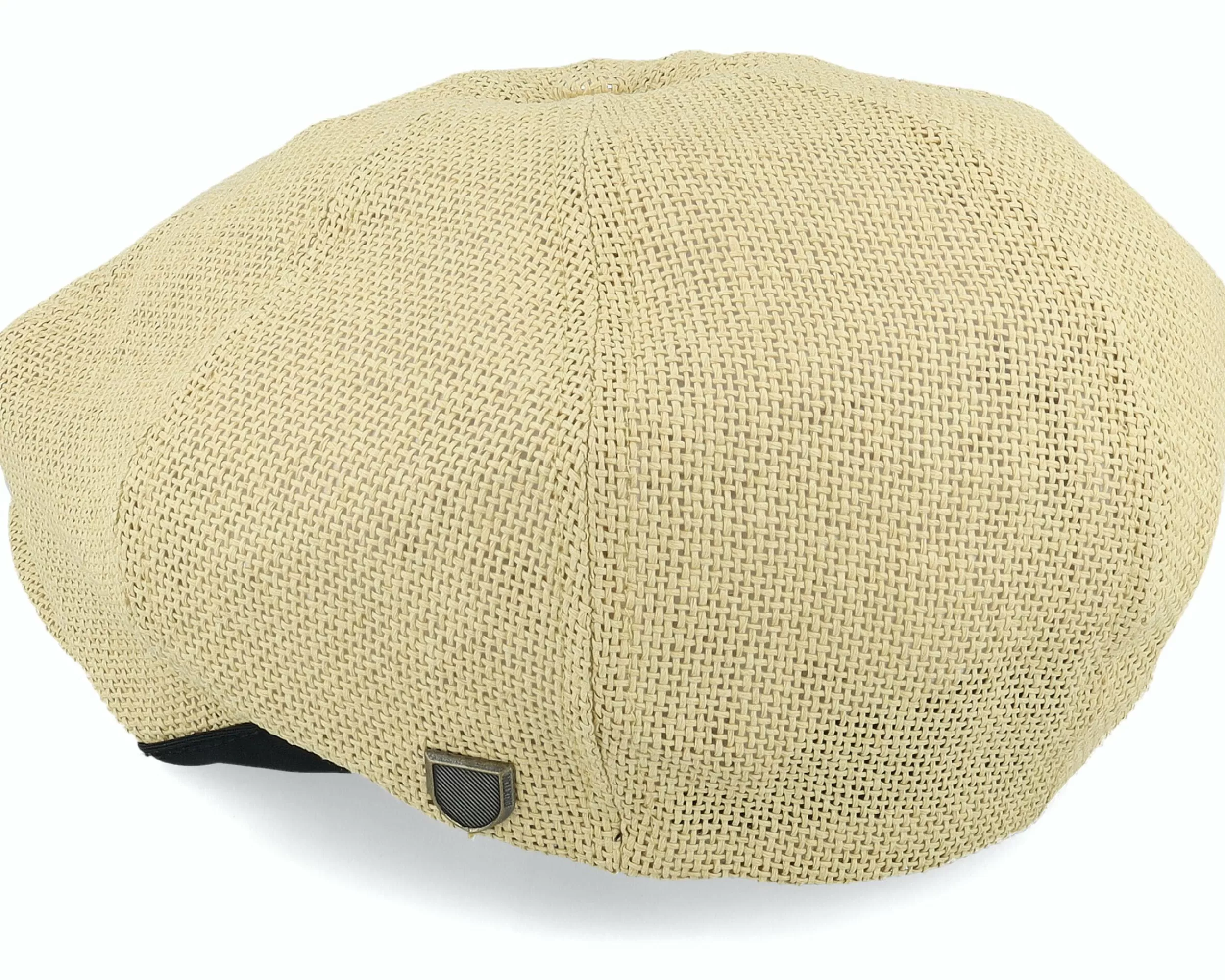 Brixton Brood Lw X Natural Straw Snap Cap - -Unisex Flat Caps