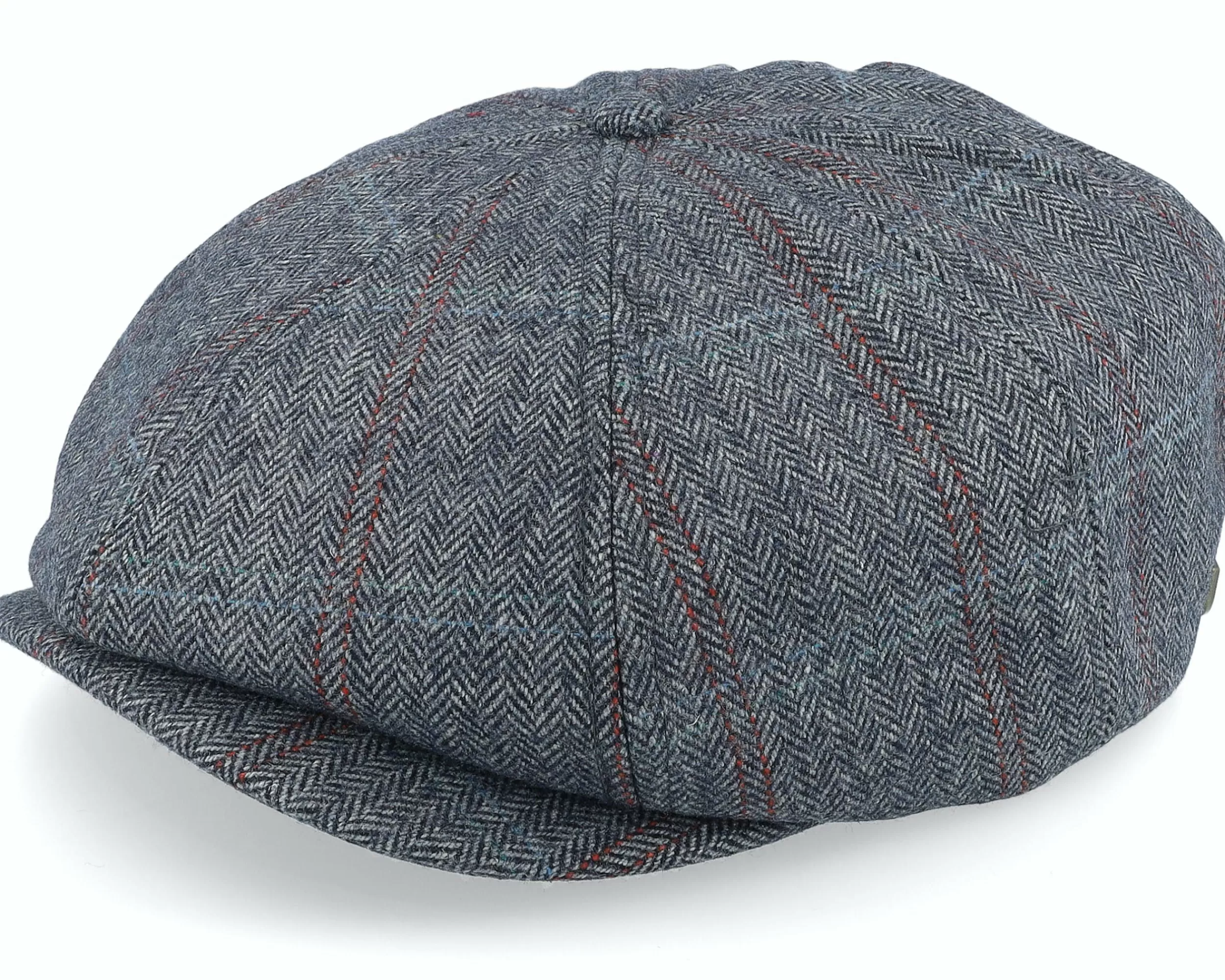 Brixton Brood Washed Navy/Beige Snap Cap - -Unisex Flat Caps