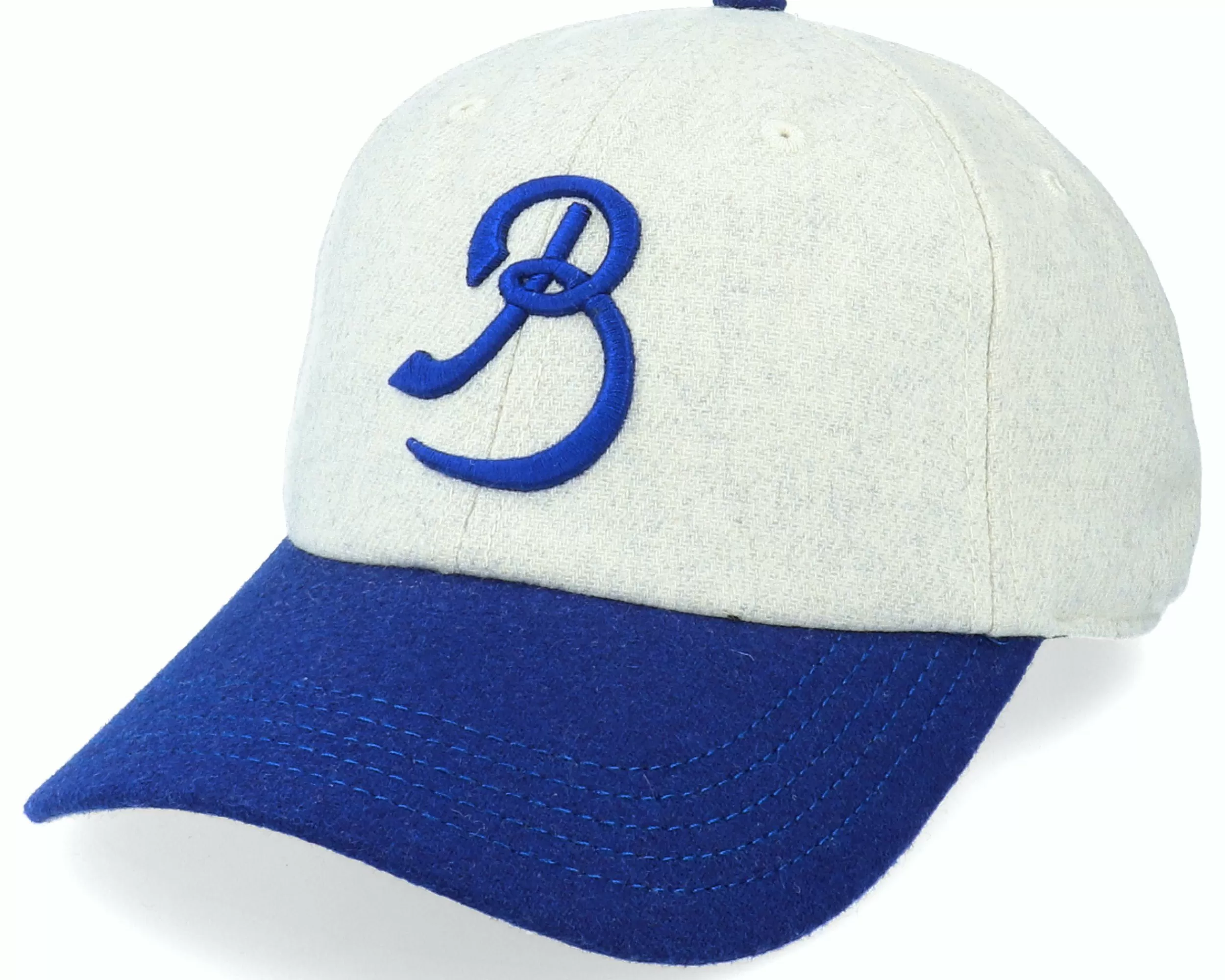 American Needle Brooklyn Tip-Tops Archive Legend Ivory/Royal Dad Cap - -Unisex Dad Cap