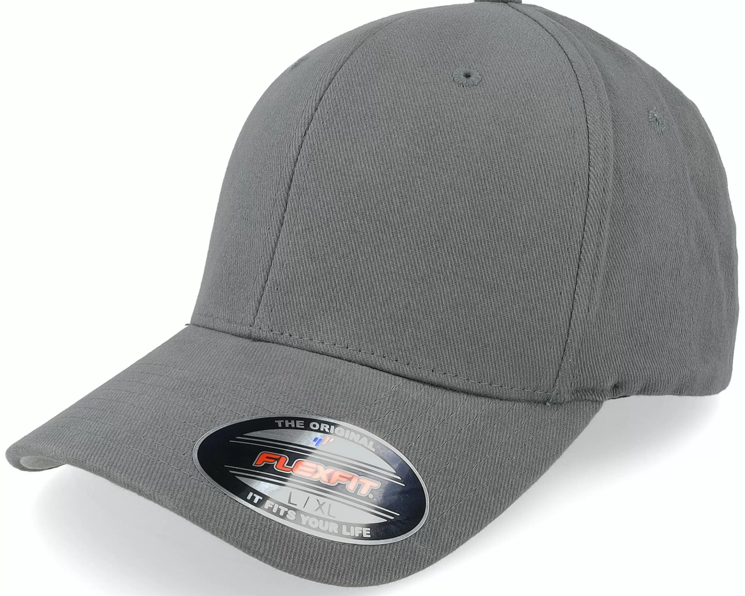 Flexfit Brushed Twill Grey - -Unisex Flexfit