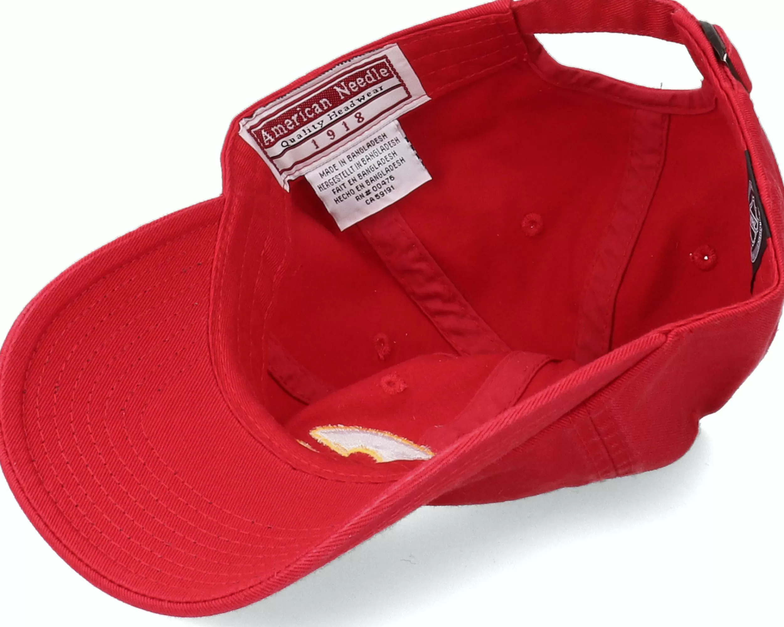 American Needle Calgary Flames Calgary Flames Blue Line Red Dad Cap - -Unisex Dad Cap