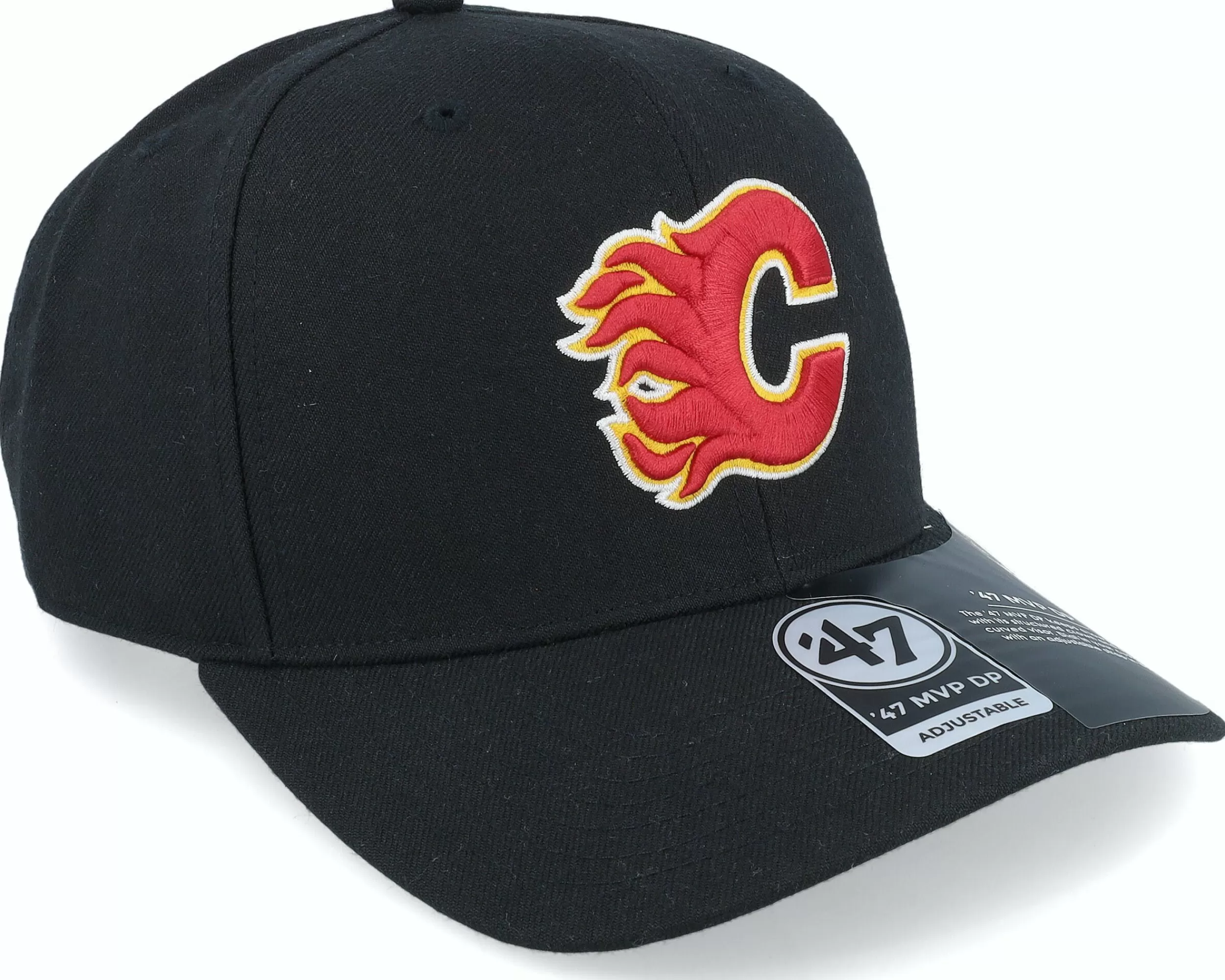 47 Brand Calgary Flames Cold Zone Mvp Dp Black Adjustable - -Unisex Adjustable
