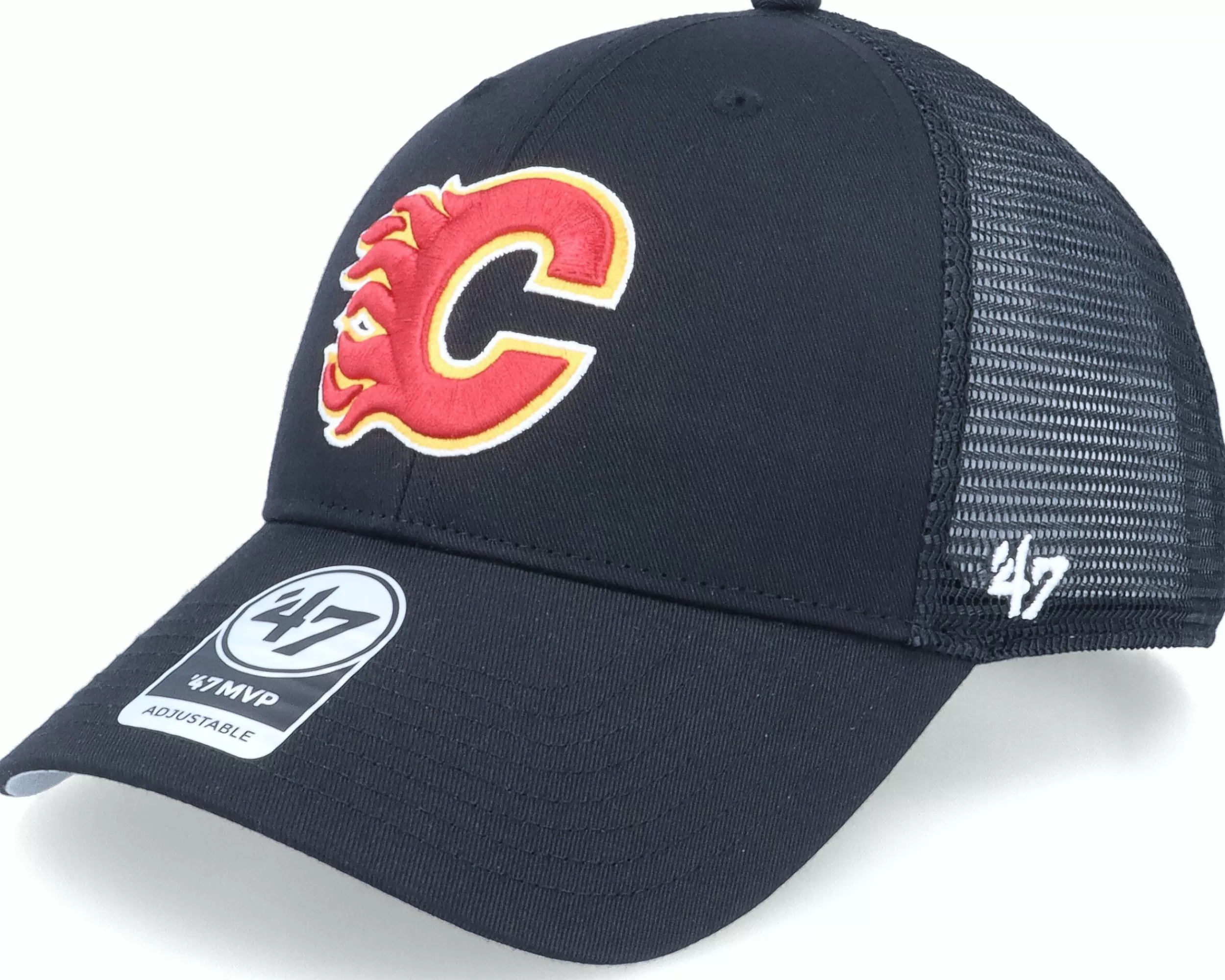 47 Brand Calgary Flames Nhl Branson 47 Mvp Black Trucker - -Unisex Trucker