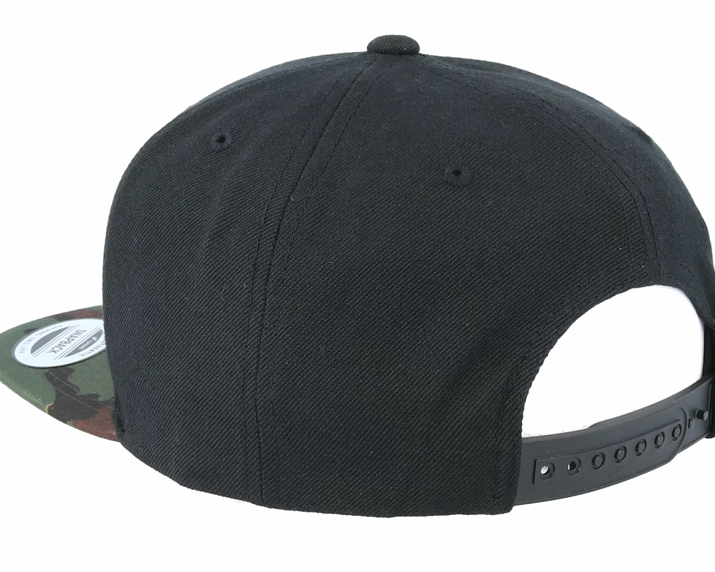 Yupoong Camo Black Snapback - -Unisex Snapback